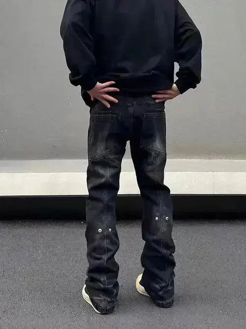 Japanese Brand Vintage washed straight leg versatile jeans Size US 32 / EU 48 - 2 Thumbnail