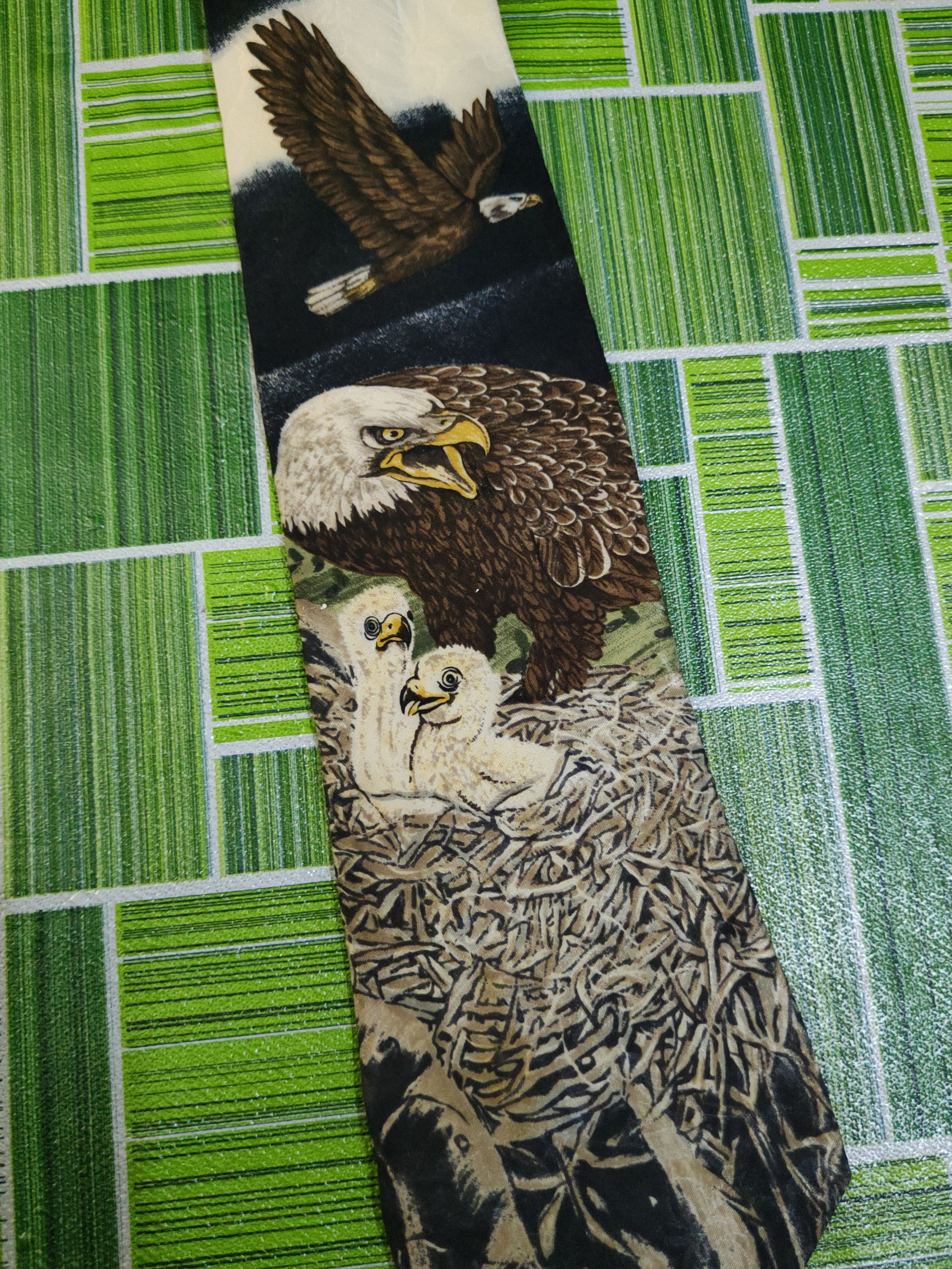 Vintage DL 1995 Marc Dennis Endangered Species Silk Ties #S2799T Size ONE SIZE - 2 Thumbnail