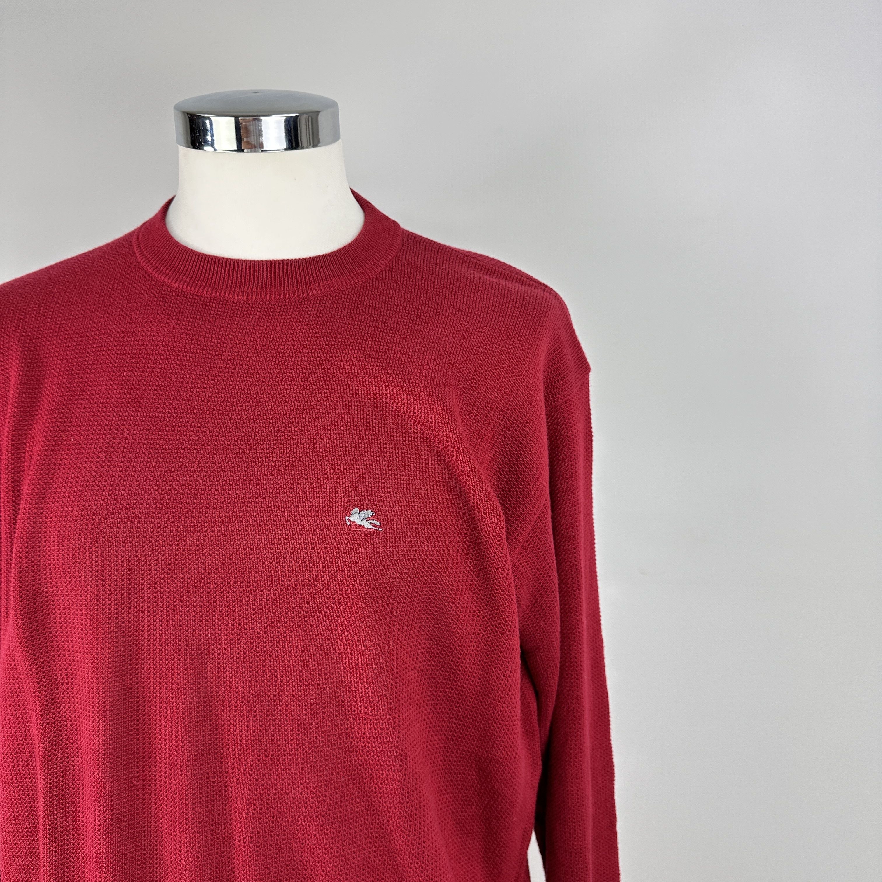 Etro Maglioncino Etro Milano Cotone Logo Ricamato – XL Size US XL / EU 56 / 4 - 2 Thumbnail