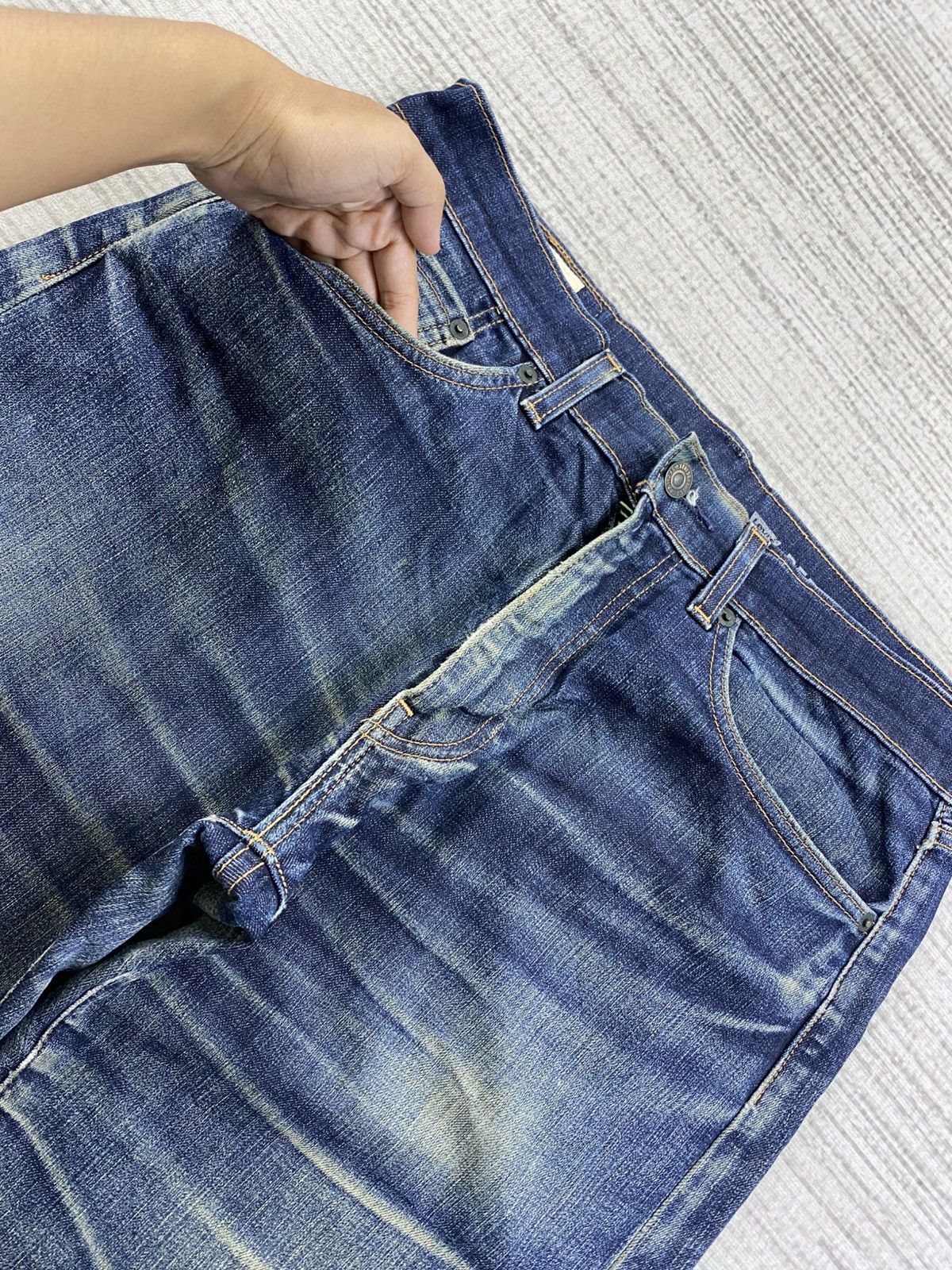 Levi's 🔥Vintage Levis 505 Distressed Denim Jeans Size US 32 / EU 48 - 7 Thumbnail