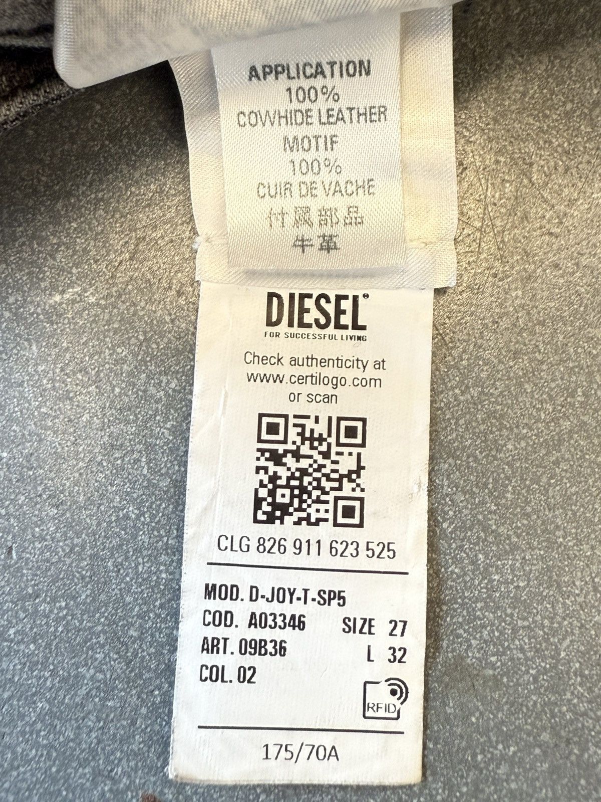 Diesel Diesel Industry Denim Division Archival Cowhide Leather Pant Size US 27 - 10 Thumbnail