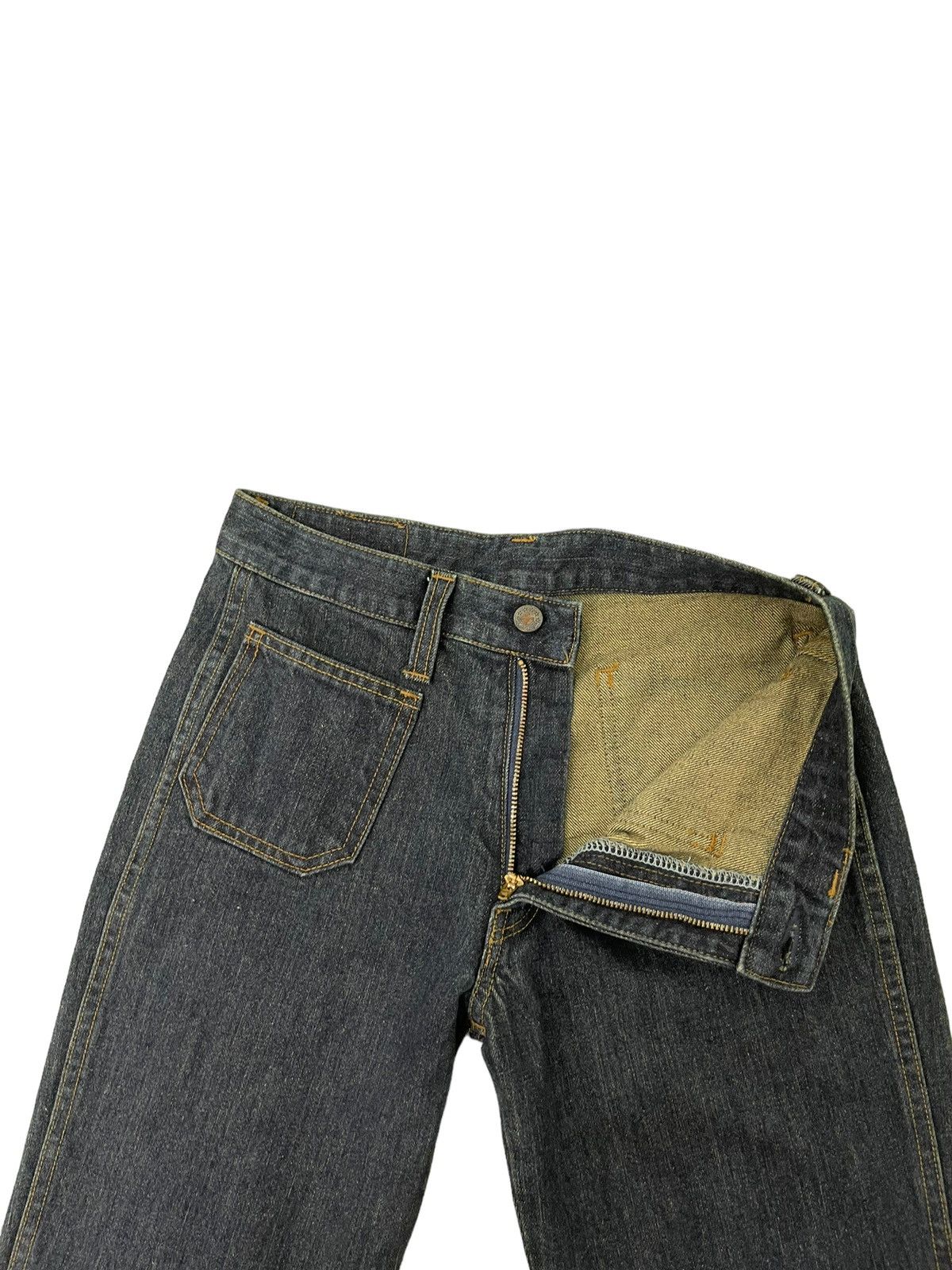 Japanese Brand Flare Jeans Blue Way Japan Distress Bell Bottom 7🟦5 Size US 28 / EU 44 - 9 Thumbnail