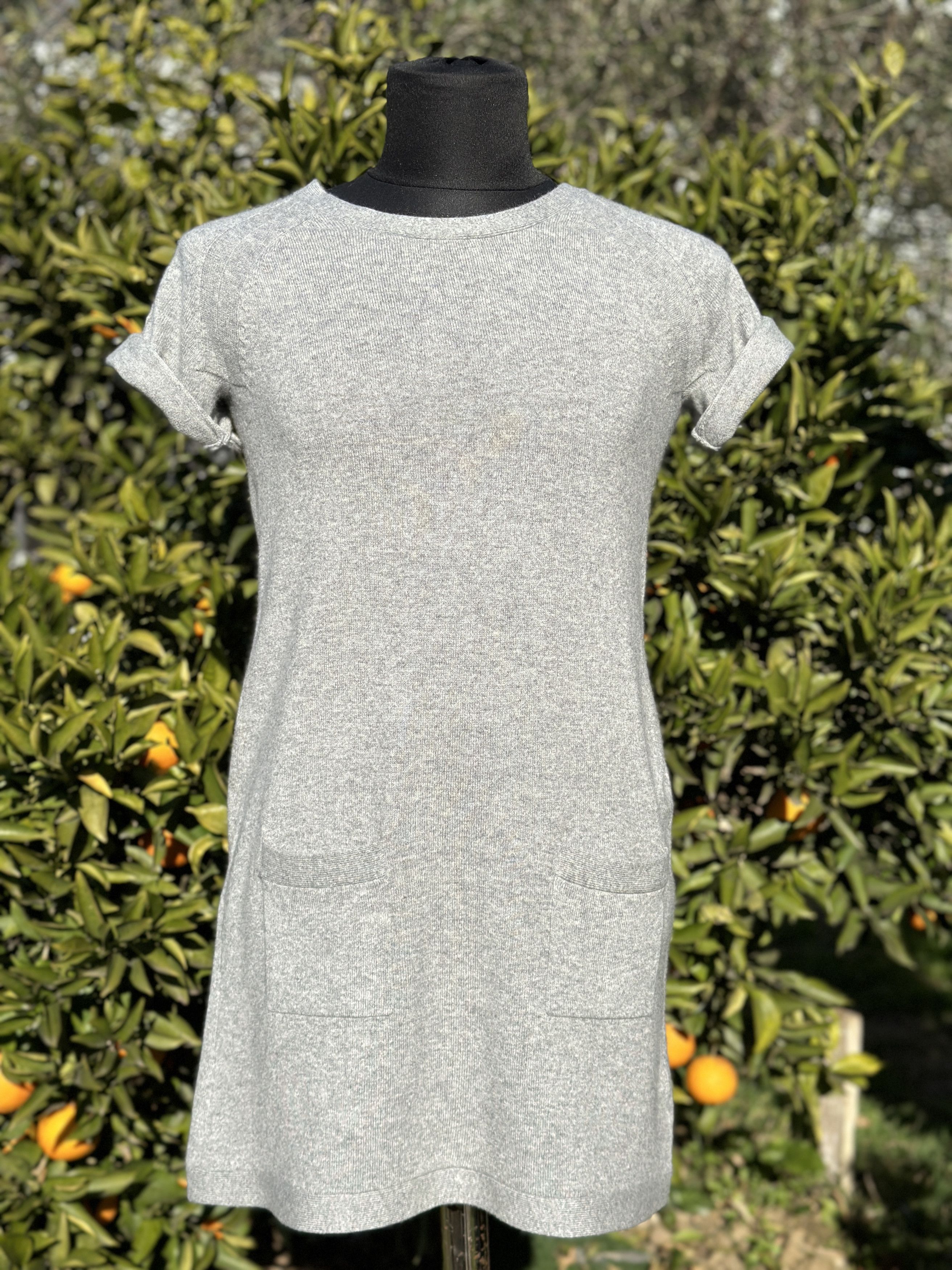 Theory Theory Pure Cashmere Pocket Heather Light Long Dress Size L Size L / US 10 / IT 46 - 14 Thumbnail