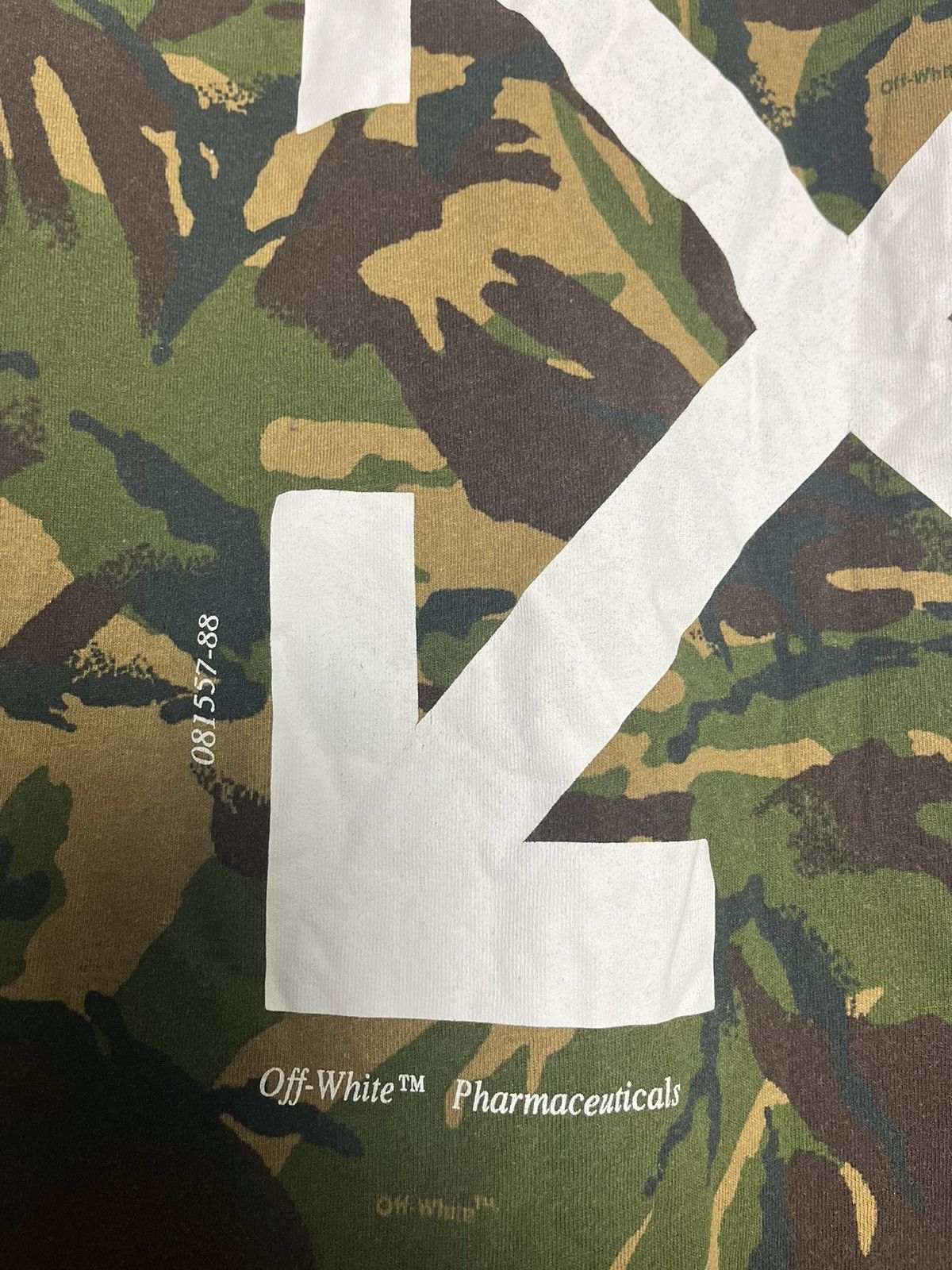 Off-White Off white camouflage long sleeve tshirt Size US S / EU 44-46 / 1 - 11 Thumbnail