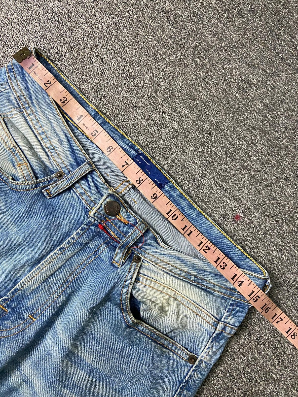 Designer × Vintage × Zara ZARA MAN 1975 Distressed Denim Ripped Jeans (131) Size US 30 / EU 46 - 7 Thumbnail