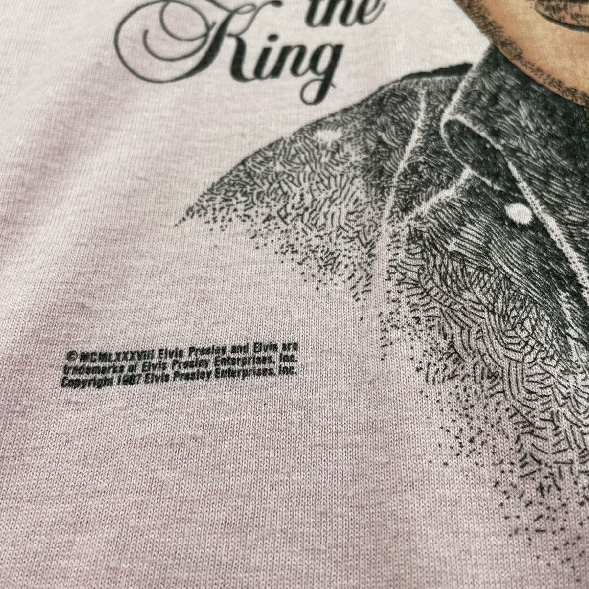 Band Tees × Vintage VTG 80’s 1987 Elvis Presley “ Still The King” Print Shirt Size US L / EU 52-54 / 3 - 2 Thumbnail