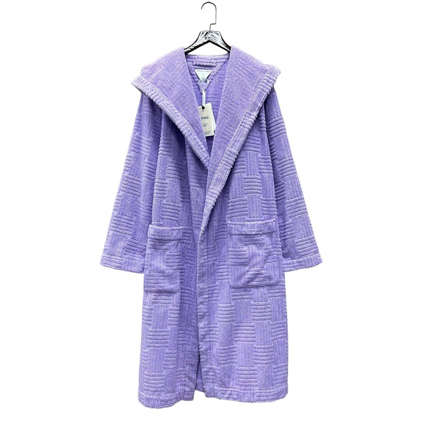 Bottega Veneta Bottega Veneta Purple Textured Cotton Robe Size M Size US M / EU 48-50 / 2 - 1 Thumbnail