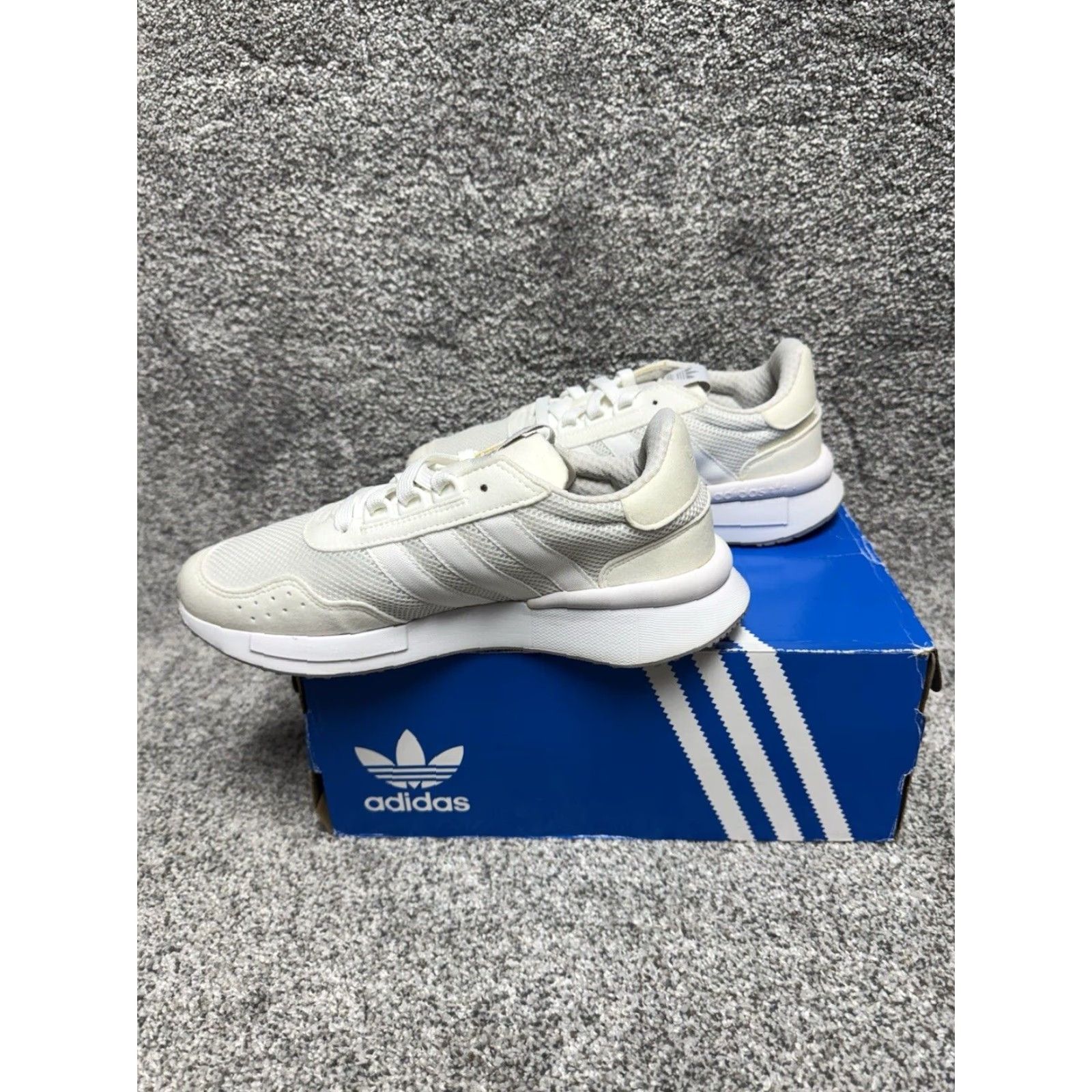 Adidas Adidas Originals Retroset Sneakers Mens 6 Athletic Casual Walking 80s Retro White Lace Up Low Top Rubber Sole Mens Shoes Size US 6 / EU 39 - 8 Thumbnail