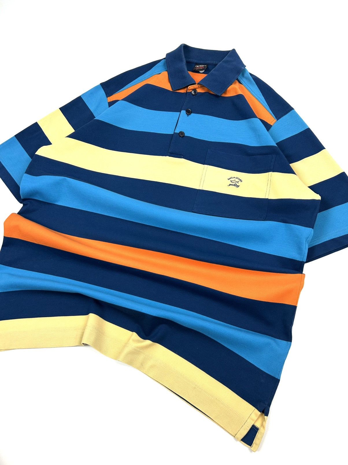 Paul & Shark Paul Shark Multicolor Striped Polo Shirt Size L Old Money Size US L / EU 52-54 / 3 - 10 Thumbnail