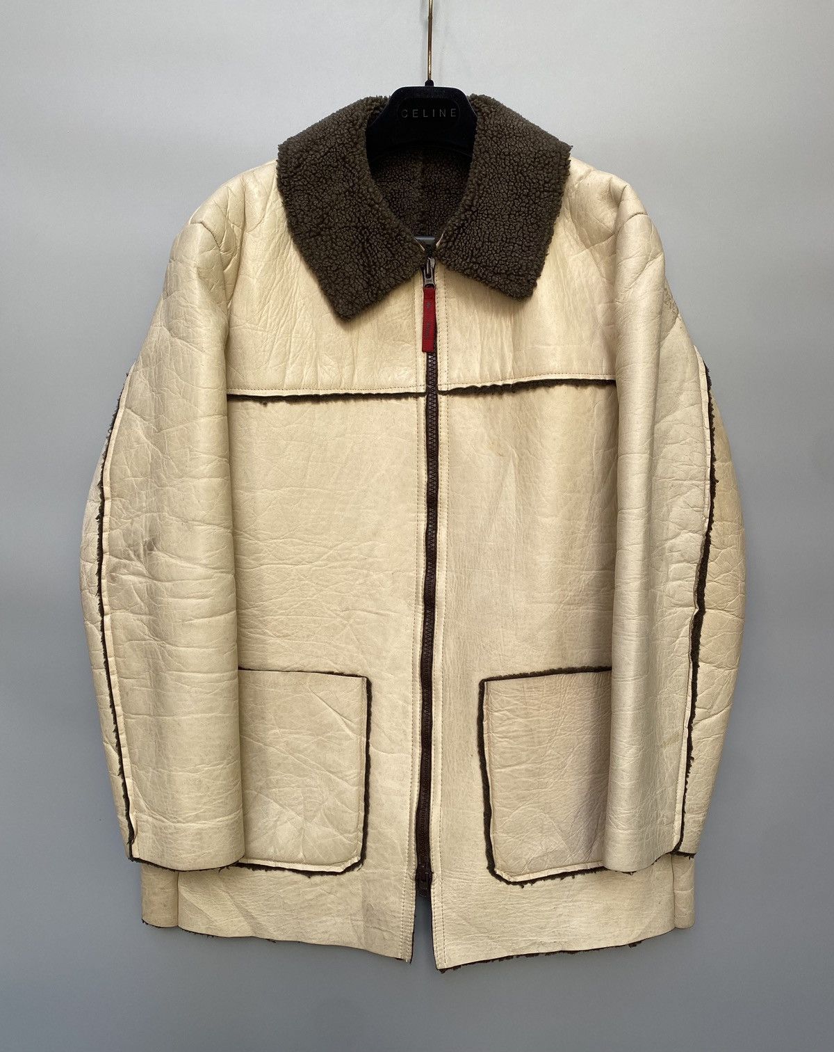 20471120 × Hysteric Glamour × Japanese Brand Archive 291295 Homme Shearling Leather Jacket Size US M / EU 48-50 / 2 - 1 Thumbnail