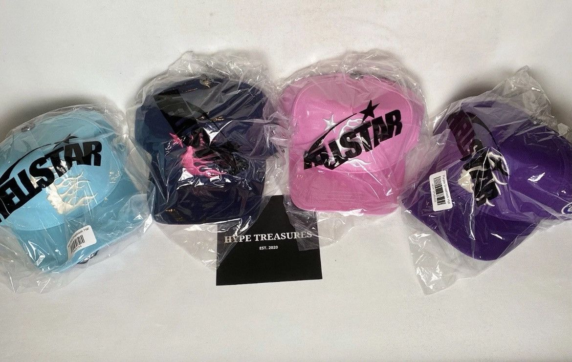 HELLSTAR BRAND NEW HELLSTAR BABY BLUE TRUCKER HAT Size ONE SIZE - 7 Thumbnail