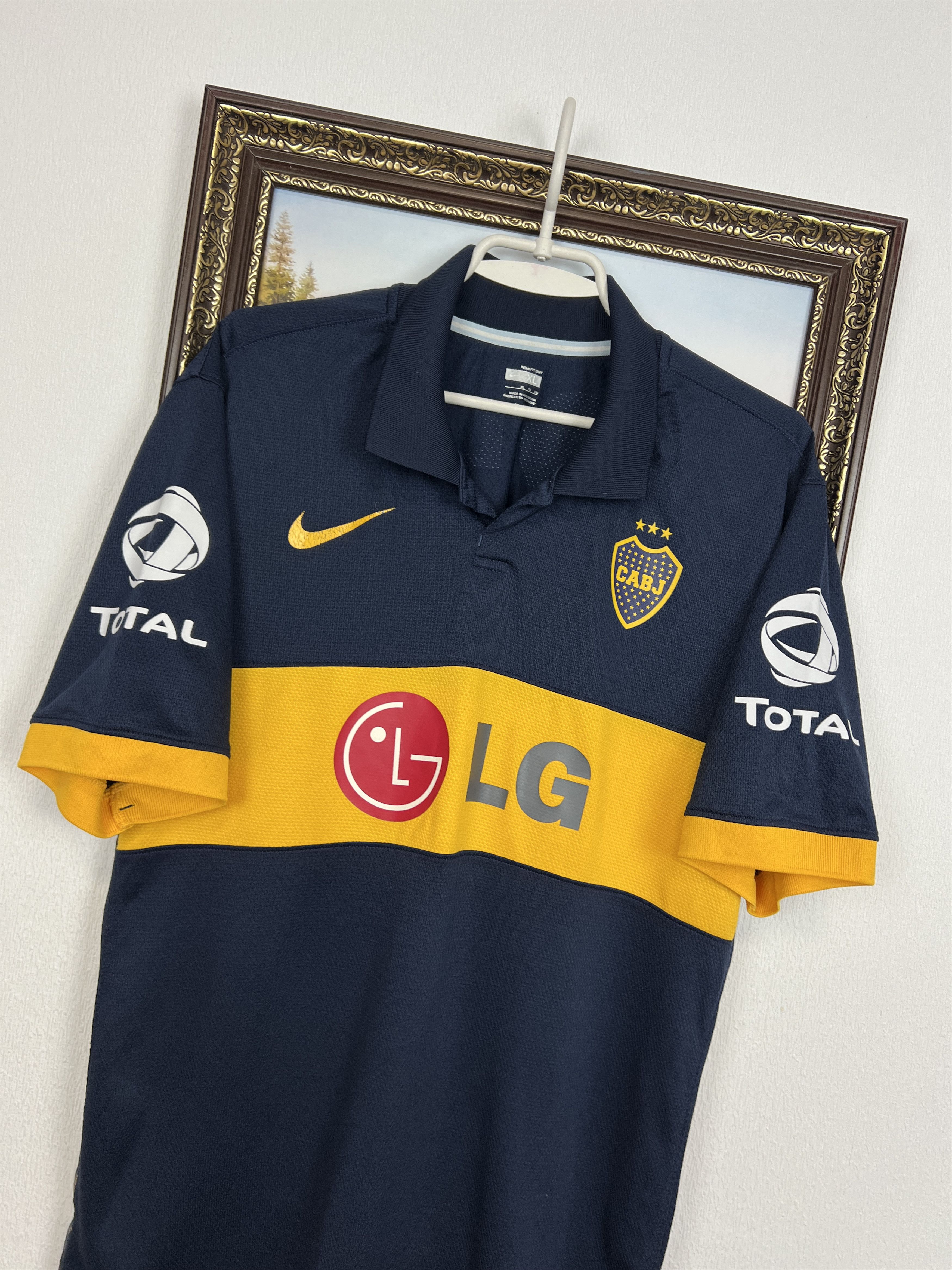 Nike Boca Juniors football shirt 2009 Soccer Nike Jersey Tee Hype Size US XL / EU 56 / 4 - 4 Thumbnail