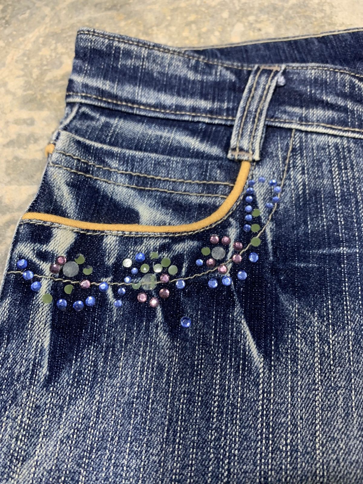 Japanese Brand × Vintage Flare denim X.F.Y.Y jean nice design Size 29" - 6 Thumbnail