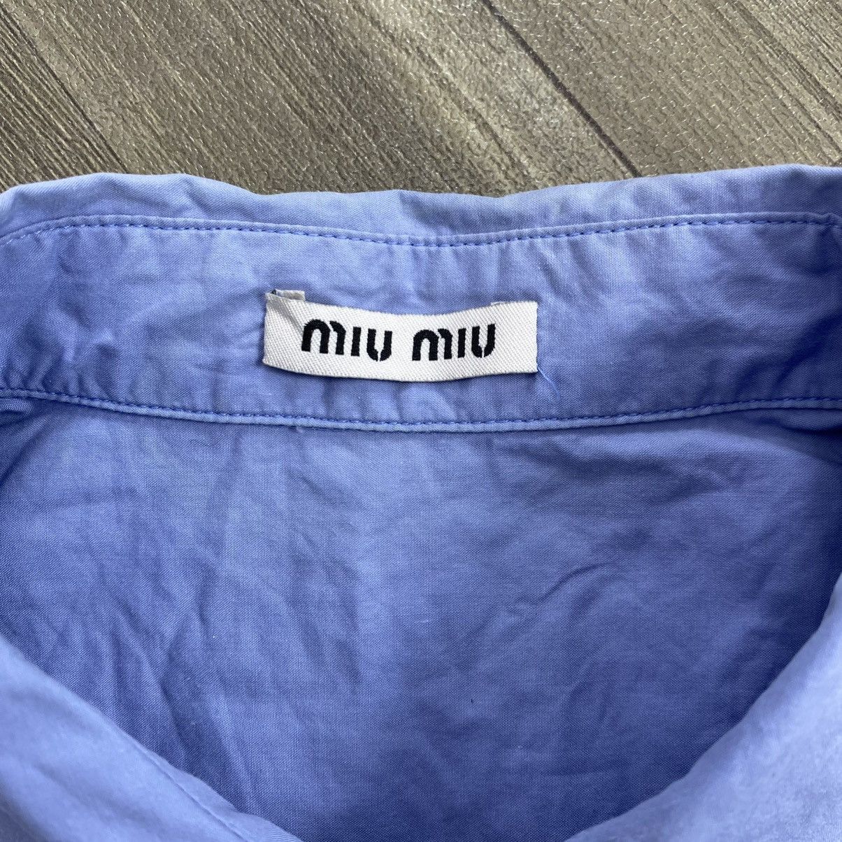 Miu Miu ARCHIVE Miu Miu By Prada Vintage Military Blue Shirt Button Size XS / US 0-2 / IT 36-38 - 5 Thumbnail