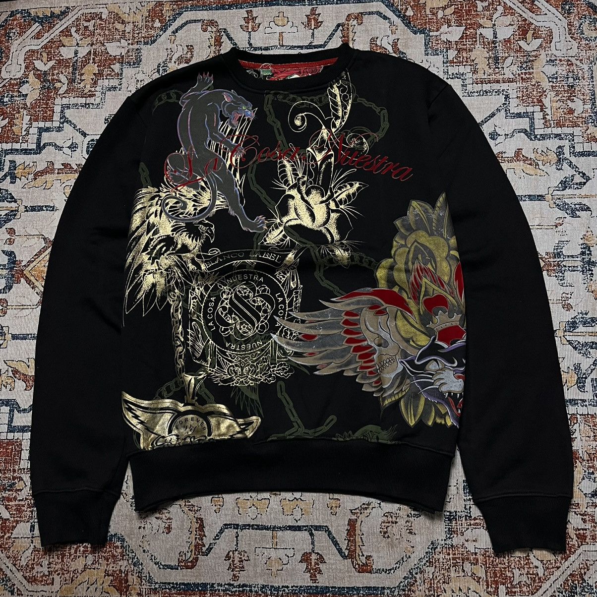 Japanese Brand Sweatshirts La Cosa Nuestra Emboss Japanese Pattern Size US XL / EU 56 / 4 - 1 Thumbnail
