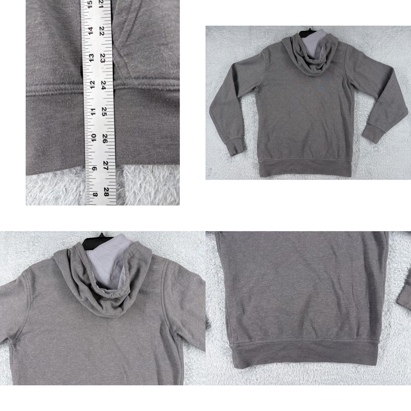 The North Face The North Face Mens Hoodie Sweatshirt Gray Logo Front Cotton Blend Pullover Hooded S Traditional Regular Fit Sports Theme Size US S / EU 44-46 / 1 - 9 Thumbnail