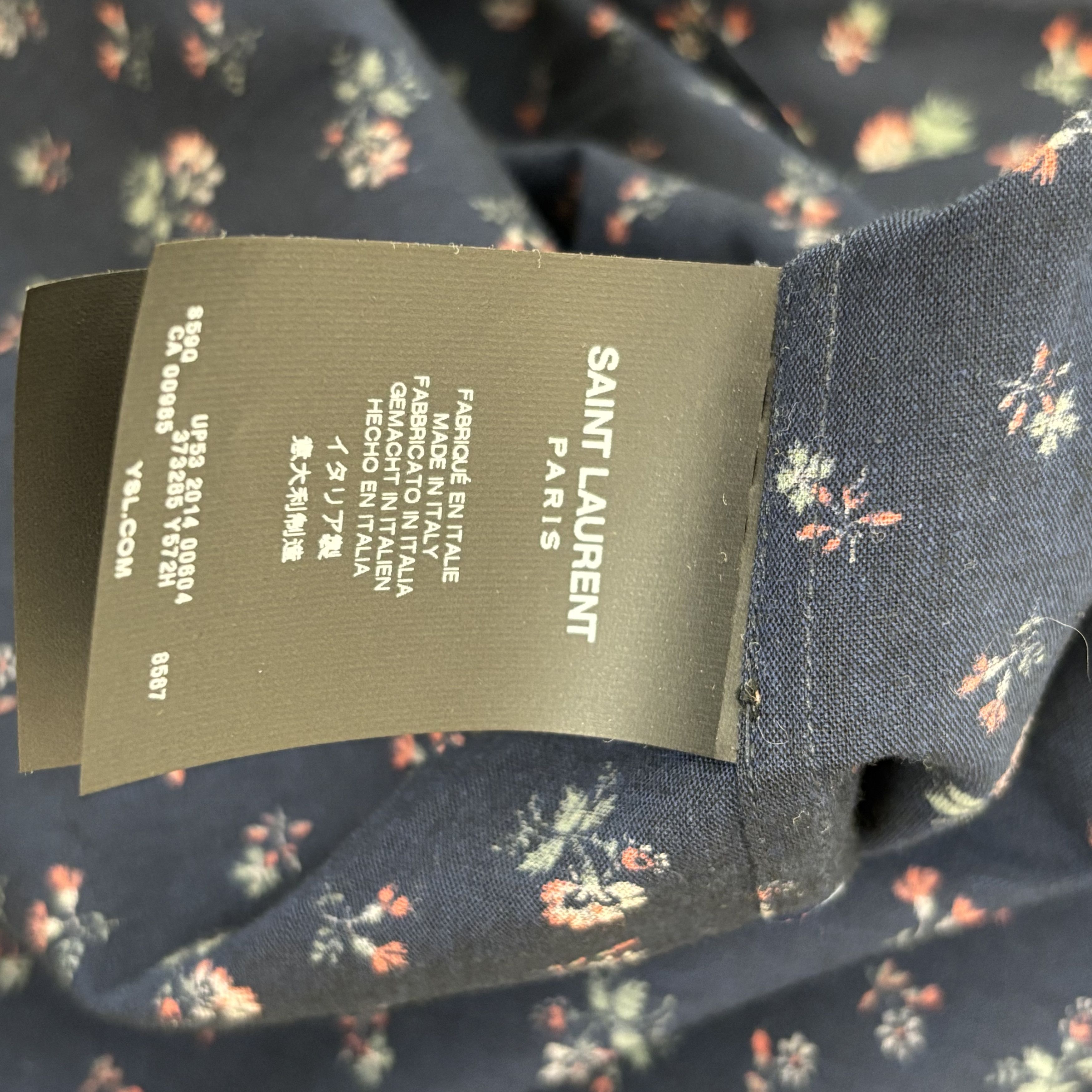 Saint Laurent Paris Saint Laurent Floral Shirt Size US L / EU 52-54 / 3 - 3 Thumbnail