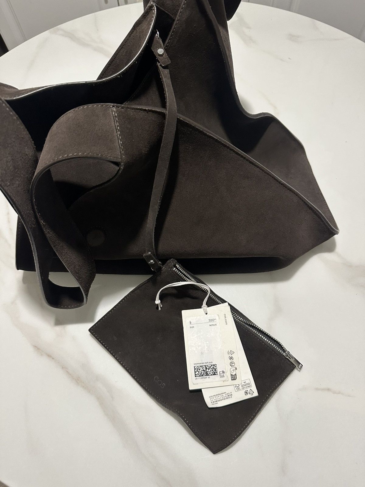 Cos COS ALCOVE TOTE SUEDE BAG Size ONE SIZE - 10 Thumbnail