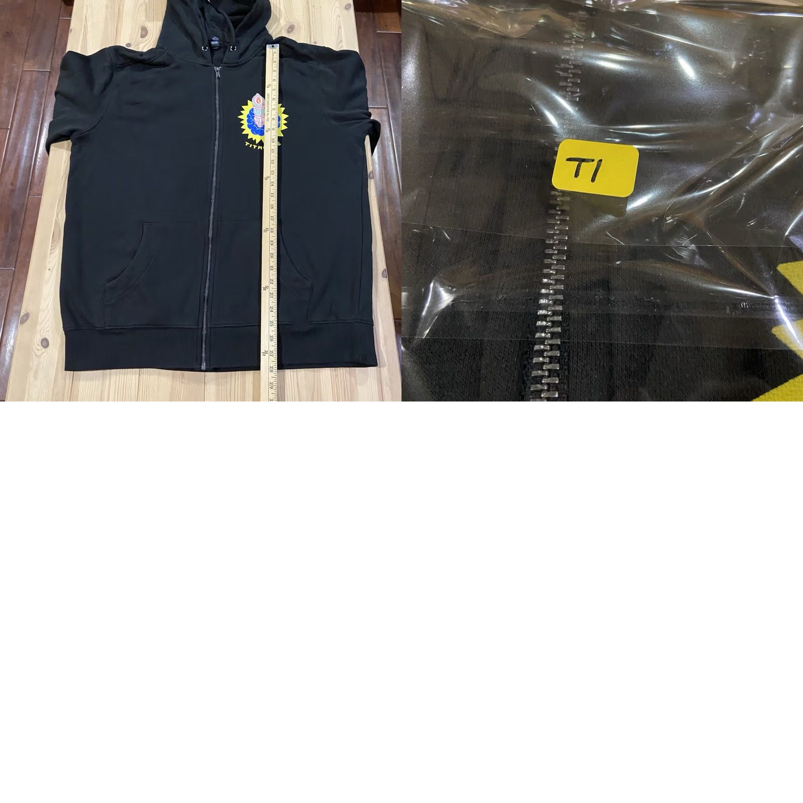 Vintage Titmouse Hoodie Men’s 2XL Staff Exclusive Animation Rick and Morty Black Zip Up Jacket Mens Baseball 2XL Size US XXL / EU 58 / 5 - 8 Thumbnail