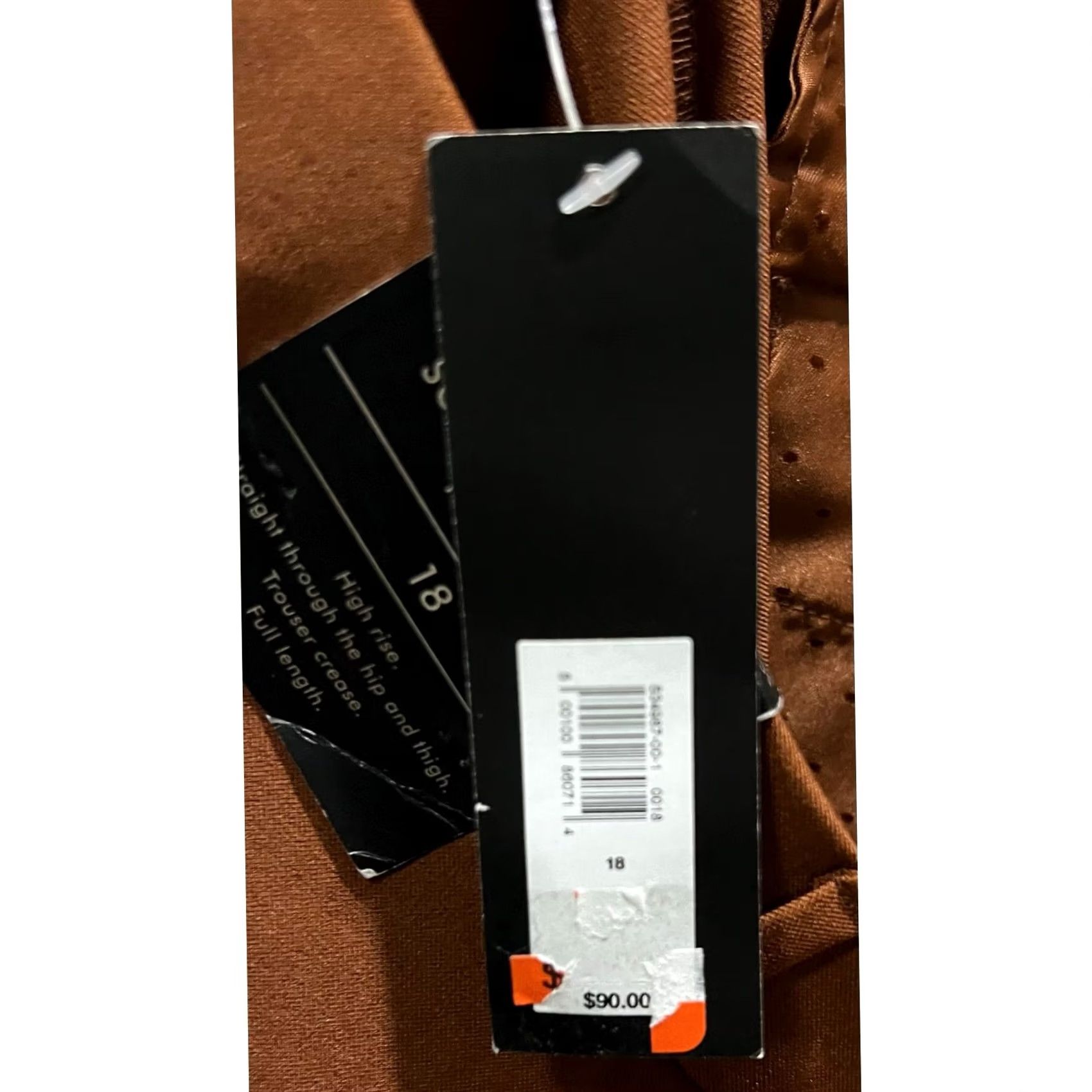 Banana Republic NWT Banana Republic Brown Sculpted Stretch Trousers Dress Pants Women 18 Straight Leg Inseam 27.5-32in Pockets Spandex Polyester Sloan Size 24" / US 00 / IT 34 - 7 Thumbnail