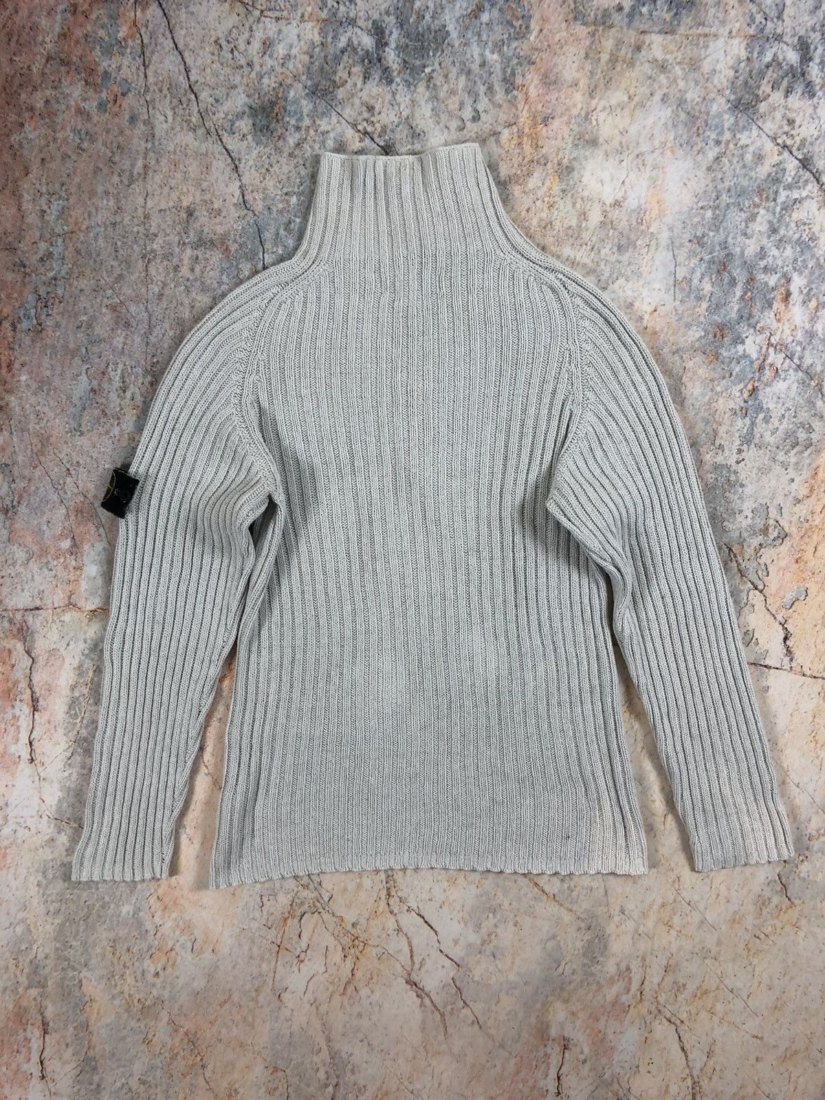 Stone Island × Vintage Stone island vintage zip pullover sweater Size US L / EU 52-54 / 3 - 8 Thumbnail