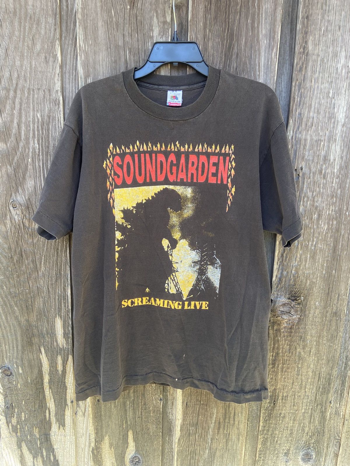 Band Tees × Vintage Vintage Soundgarden Screaming Live Total Godhead Tshirt Size US L / EU 52-54 / 3 - 1 Thumbnail