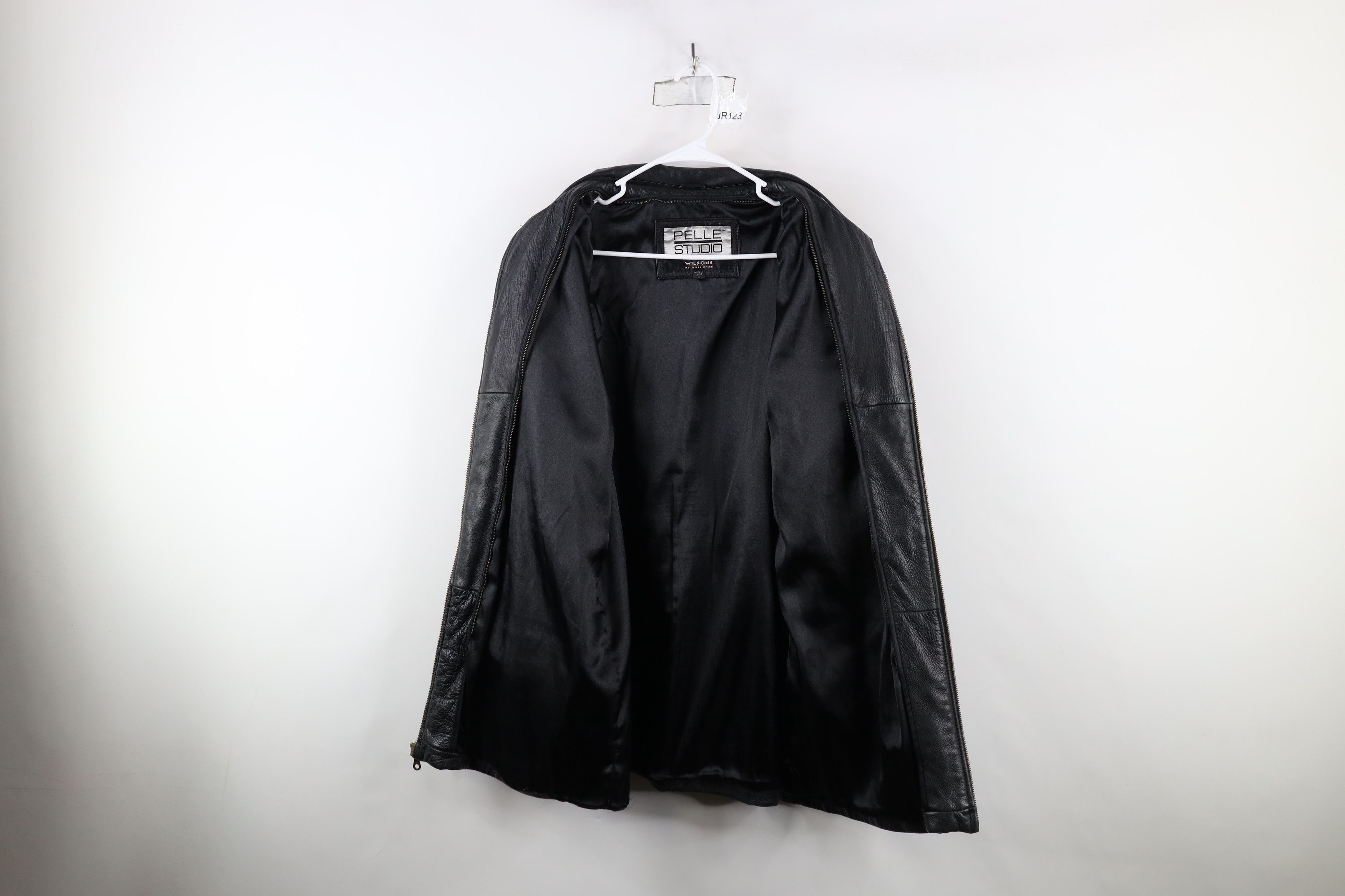 Vintage × Wilsons Leather Vintage 90s Pelle Heavyweight Full Zip Leather Jacket Size US L / EU 52-54 / 3 - 9 Thumbnail