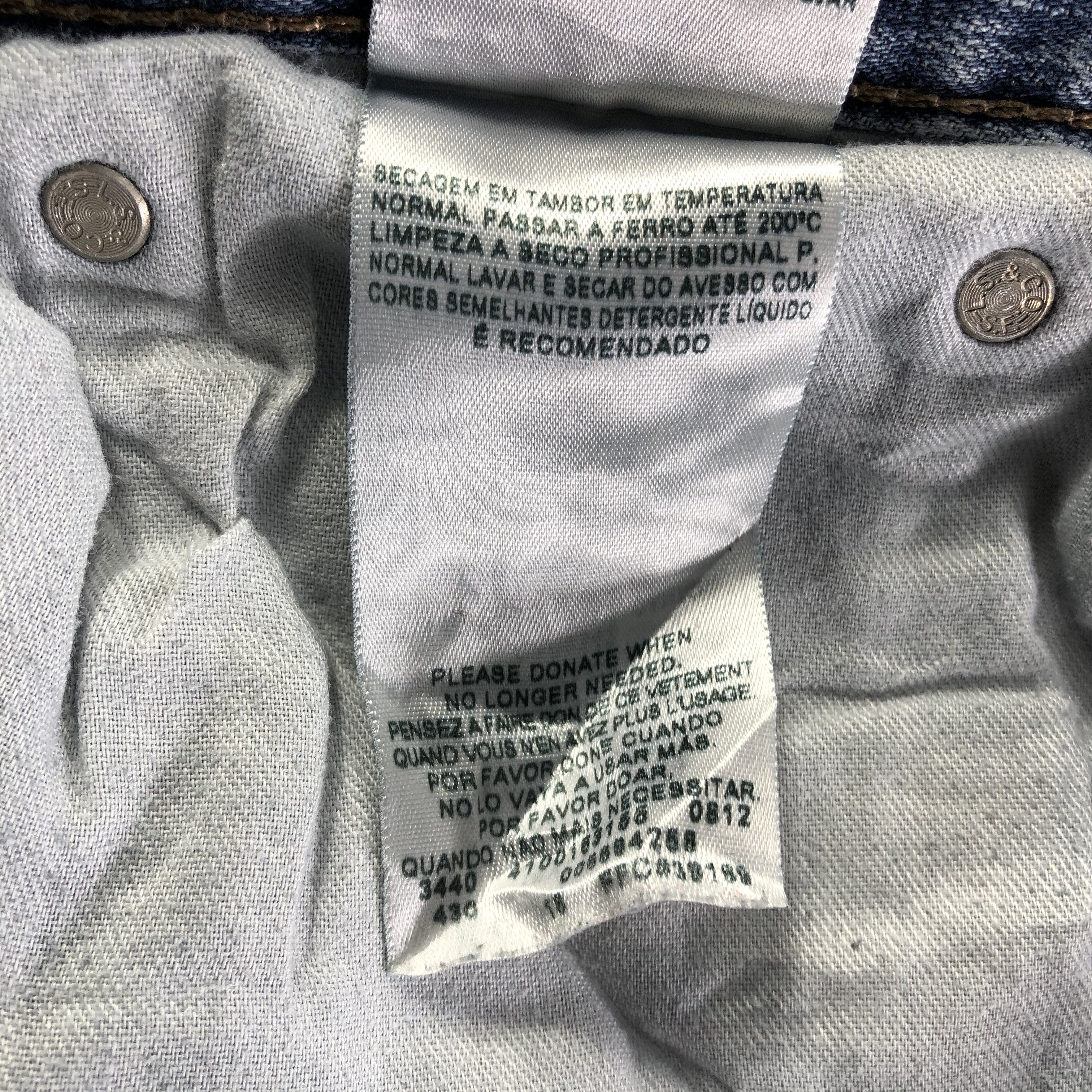Levi's Vintage Blue Wash Levis 569 Jeans-J4174 Size US 37 - 11 Thumbnail