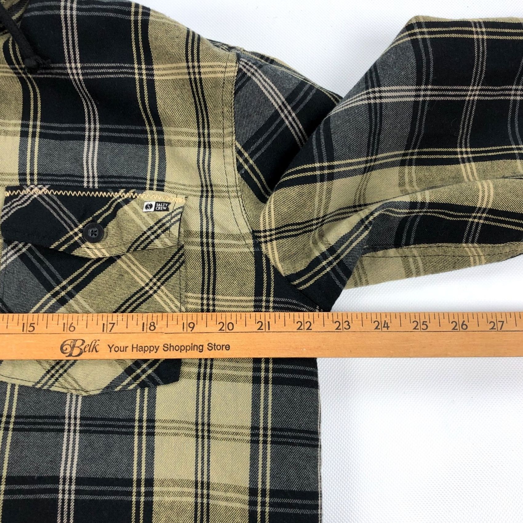 Vintage Salty Crew Shacket Mens L Flannel Plaid Earth Tones Grunge Schooner Jacket Size US L / EU 52-54 / 3 - 5 Thumbnail