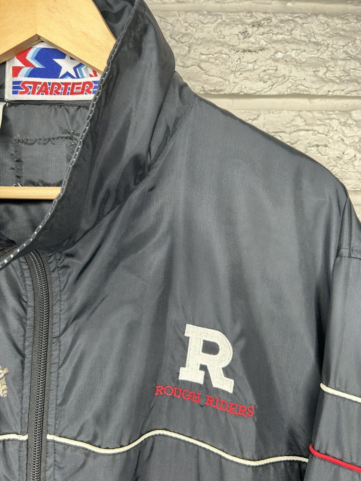 Starter Vintage Starter CFL Rough Riders Zip Up Nylon Light Jacket Size US XL / EU 56 / 4 - 5 Thumbnail