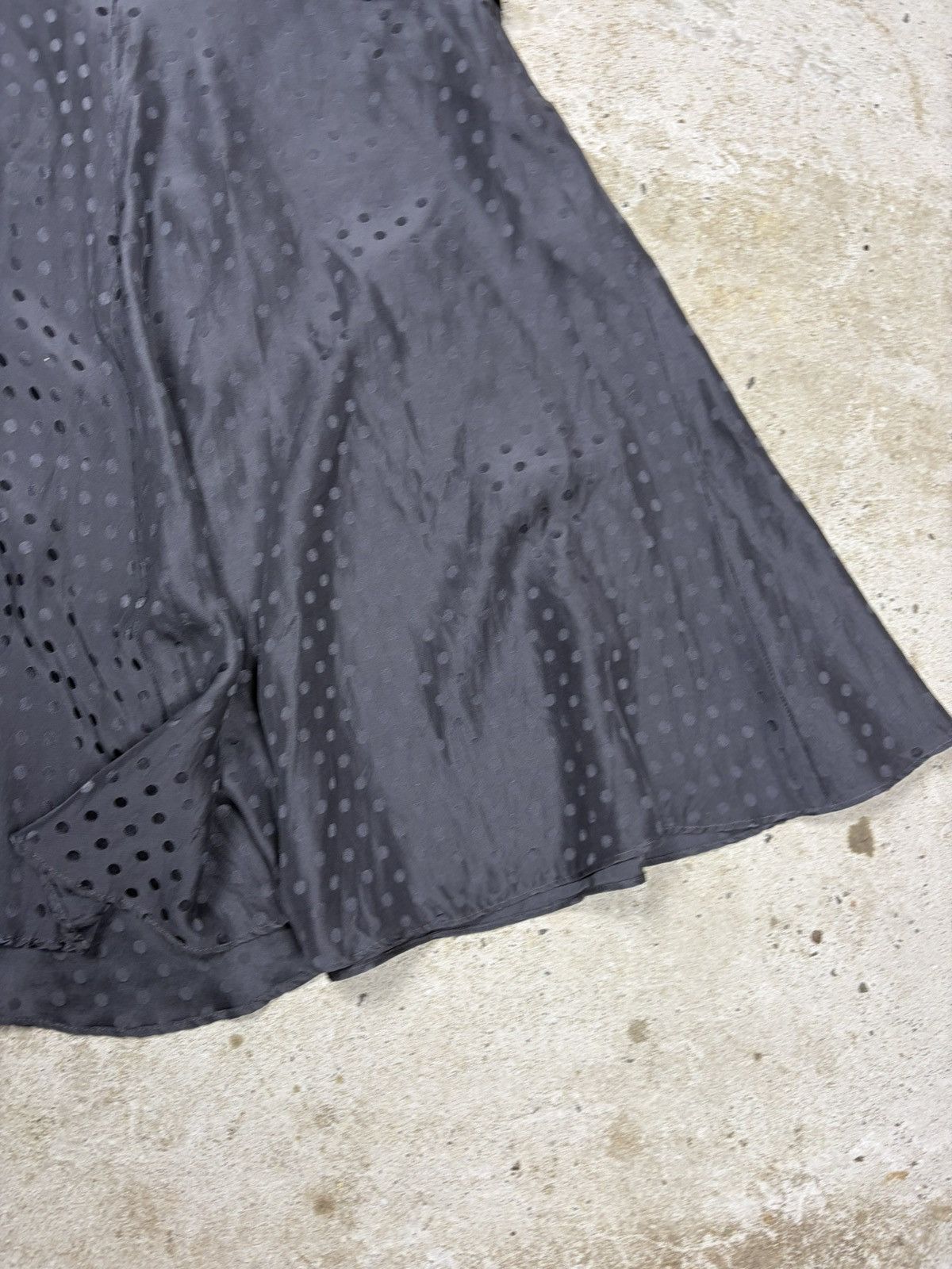 Balenciaga Balenciaga 2006 Silk Polka Dot Pleated Skirt Belted Tied Size 26" / US 2 / IT 38 - 13 Thumbnail