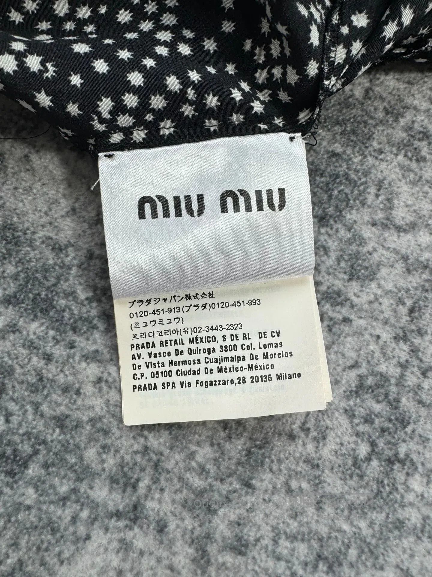 Miu Miu Miu Miu Star Print Doll Collar Silk Dress. Size M / US 6-8 / IT 42-44 - 5 Thumbnail