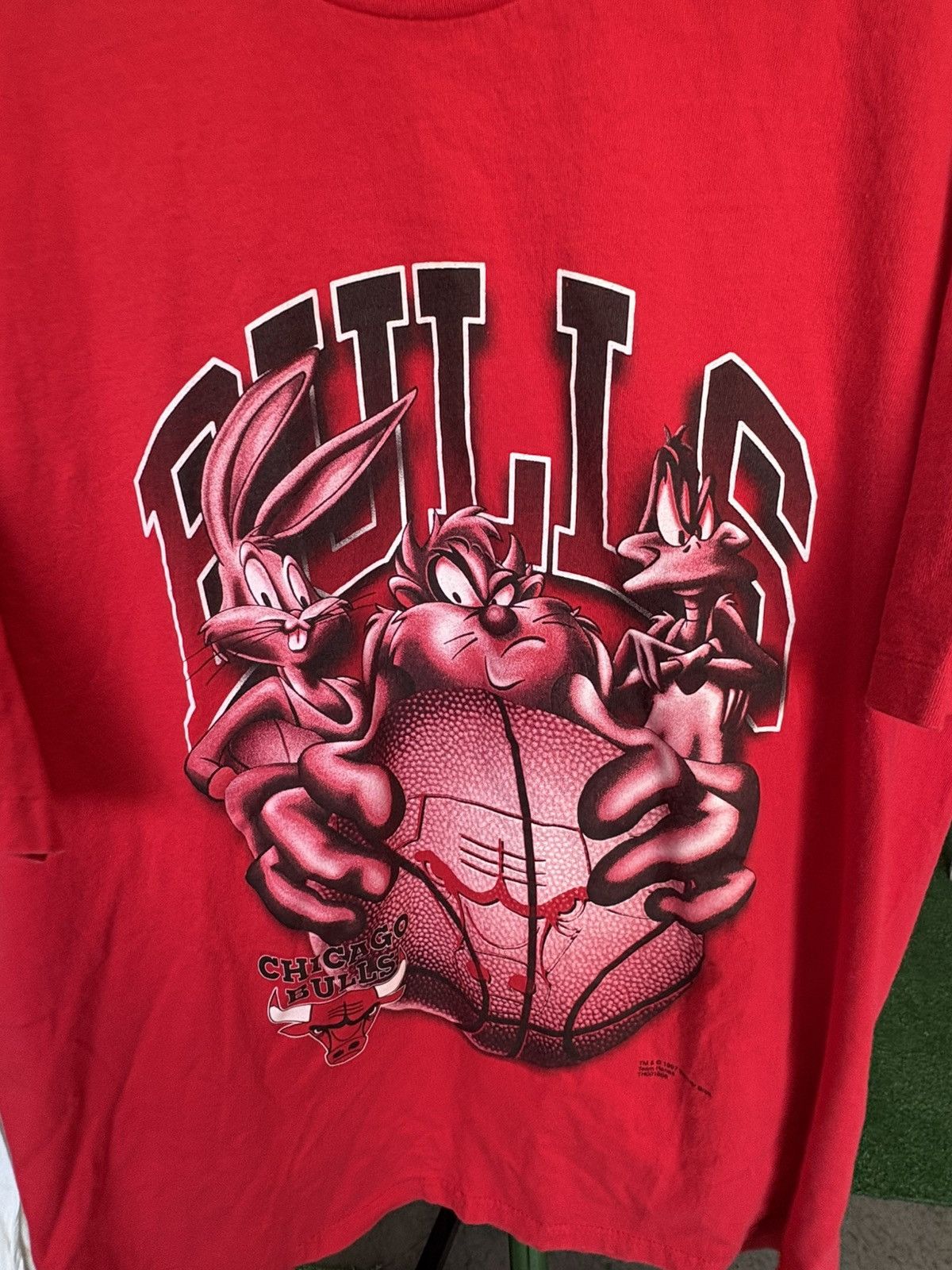 Warner Bros Vintage1 997 Chicago Bulls Looney Tunes T-Shirt Size US XL / EU 56 / 4 - 2 Thumbnail