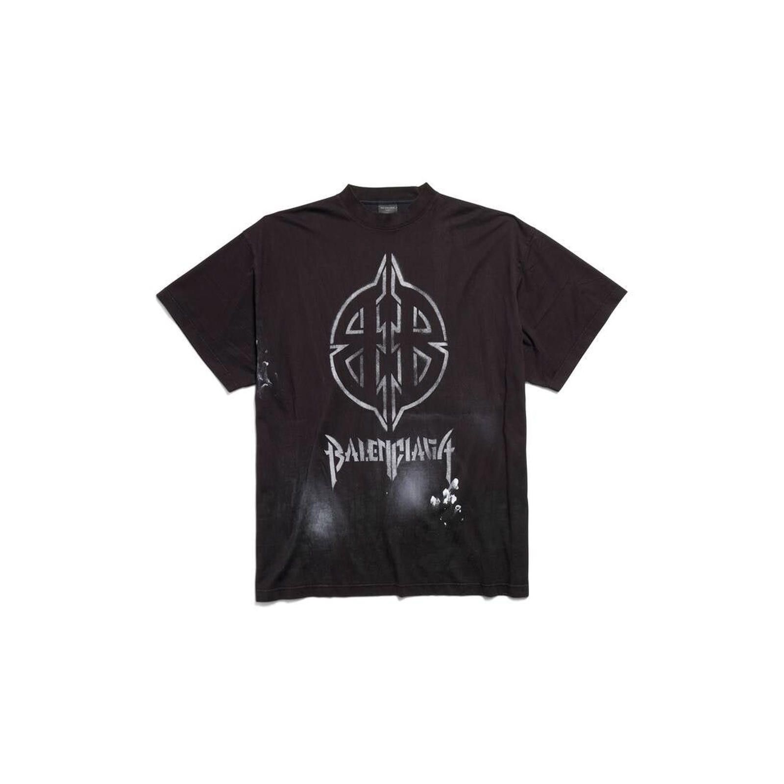 Balenciaga Balenciaga Metal BB Stencil T-shirt Size ONE SIZE - 1 Thumbnail