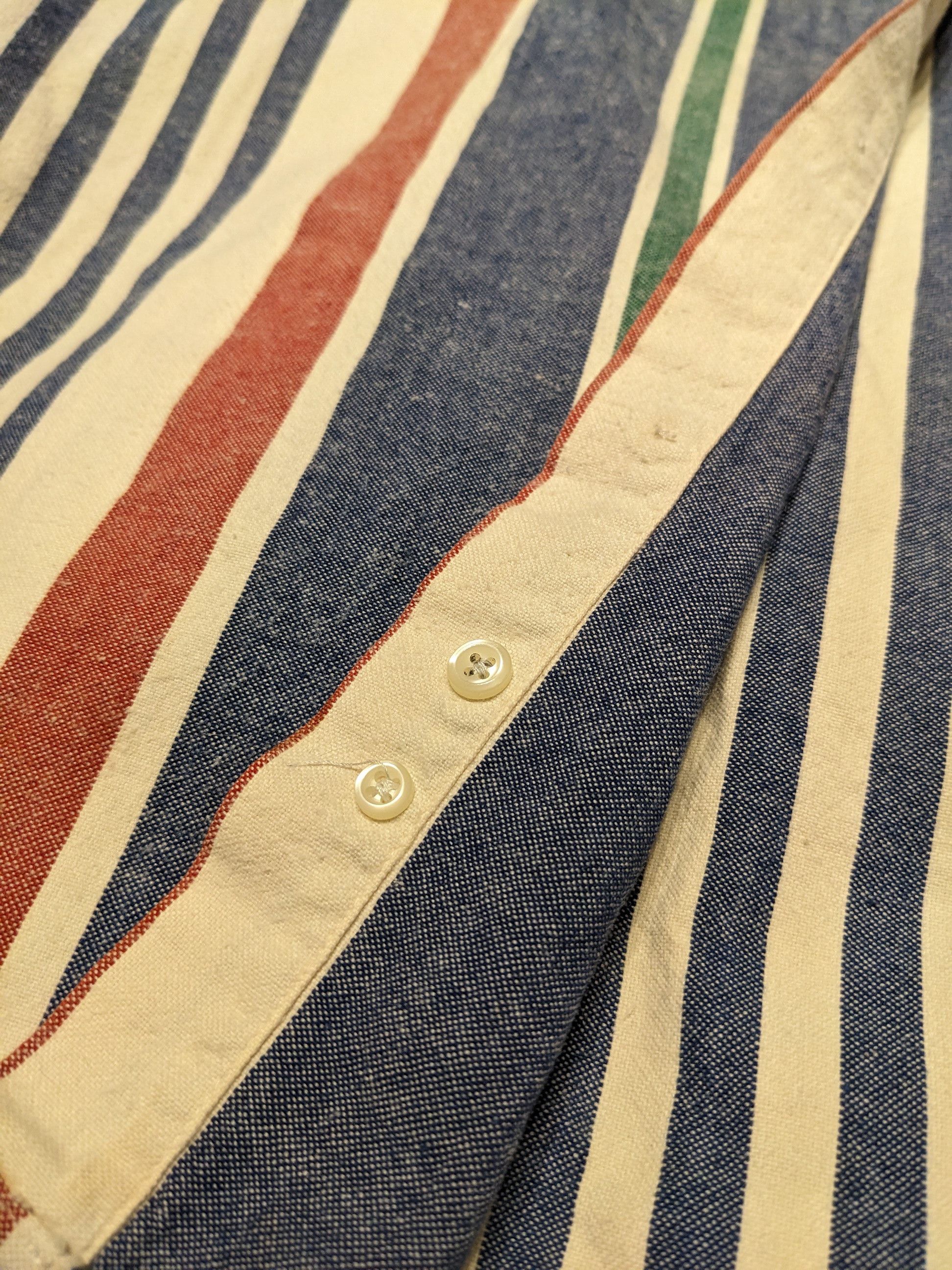 Polo Ralph Lauren Vintage Striped Polo button up shirt women's L men's S/M Size US M / EU 48-50 / 2 - 4 Thumbnail
