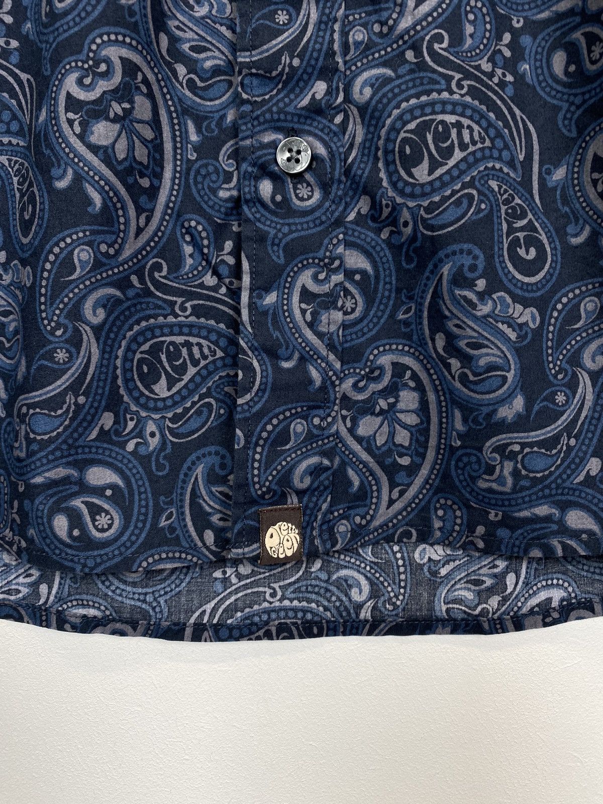 Pretty Green Pretty Green Slim Fit Shirt Buttons-Up Paisley Pattern Size US M / EU 48-50 / 2 - 4 Thumbnail