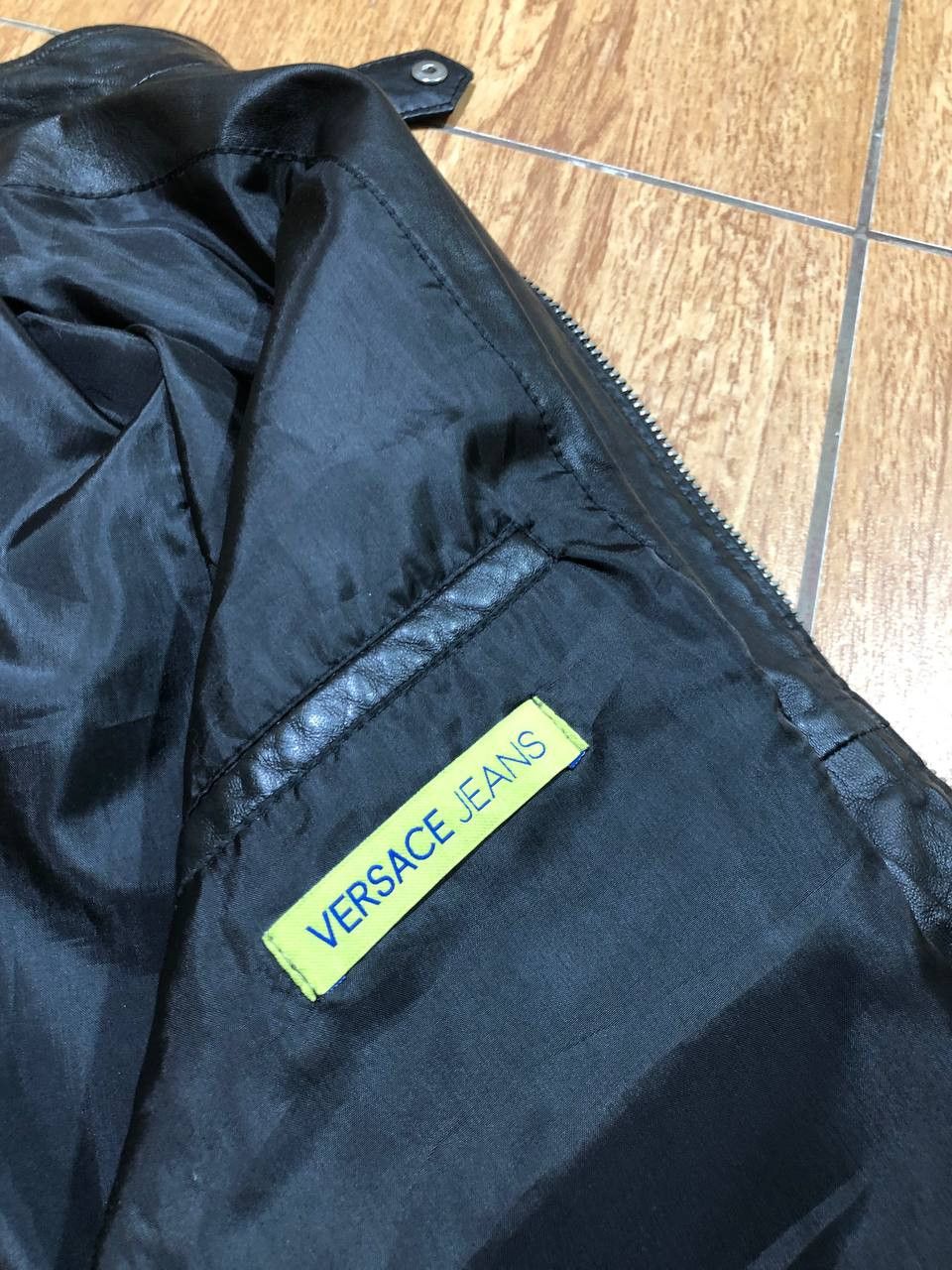 Versace Jeans Couture VERSACE Jeans Leather Jacket Black Studded with zip Size XL / US 12-14 / IT 48-50 - 3 Thumbnail