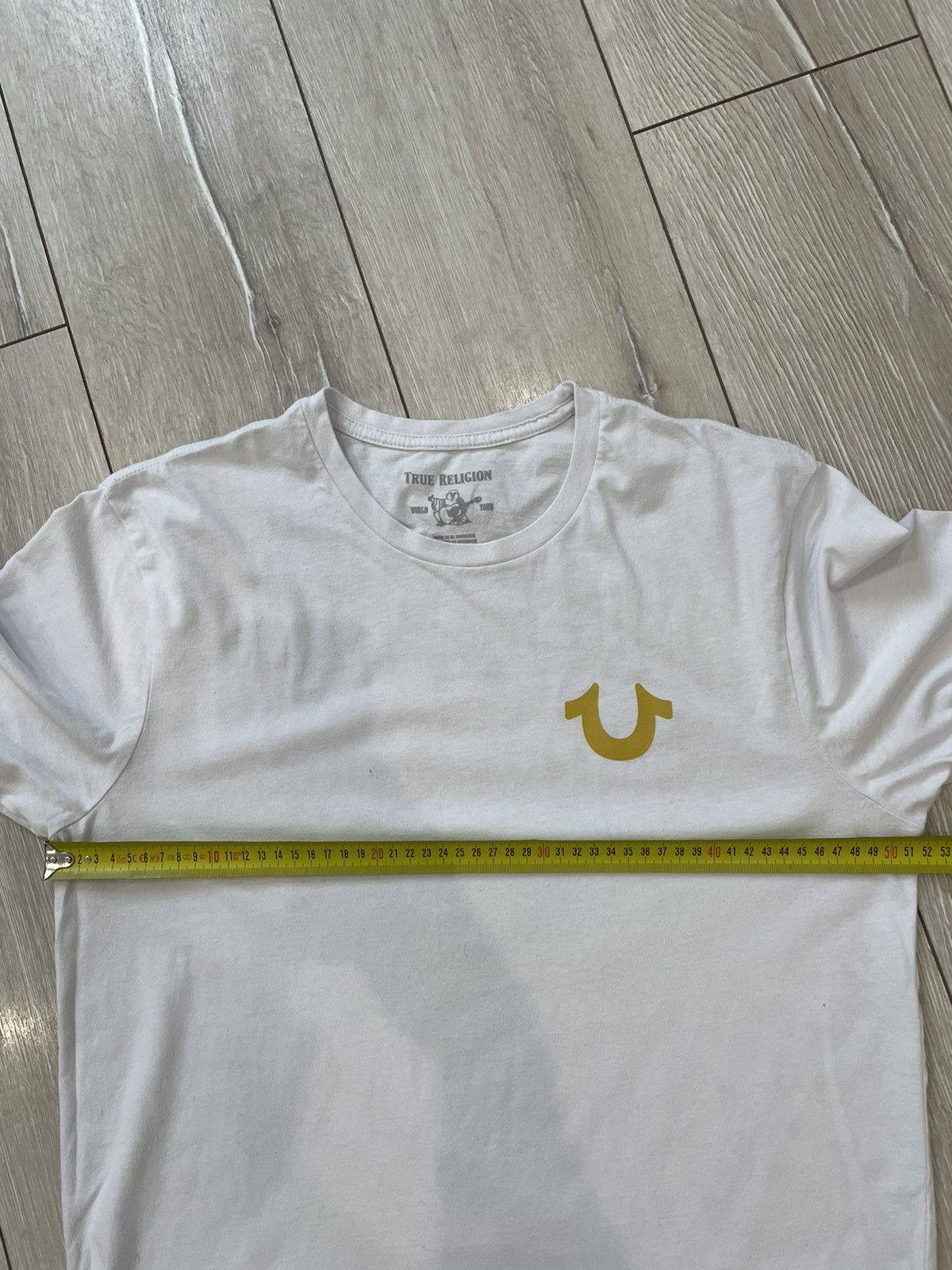 True Religion Vintage True Religion T-Shirt Big Logo Budha White Gold Man Size US M / EU 48-50 / 2 - 9 Thumbnail