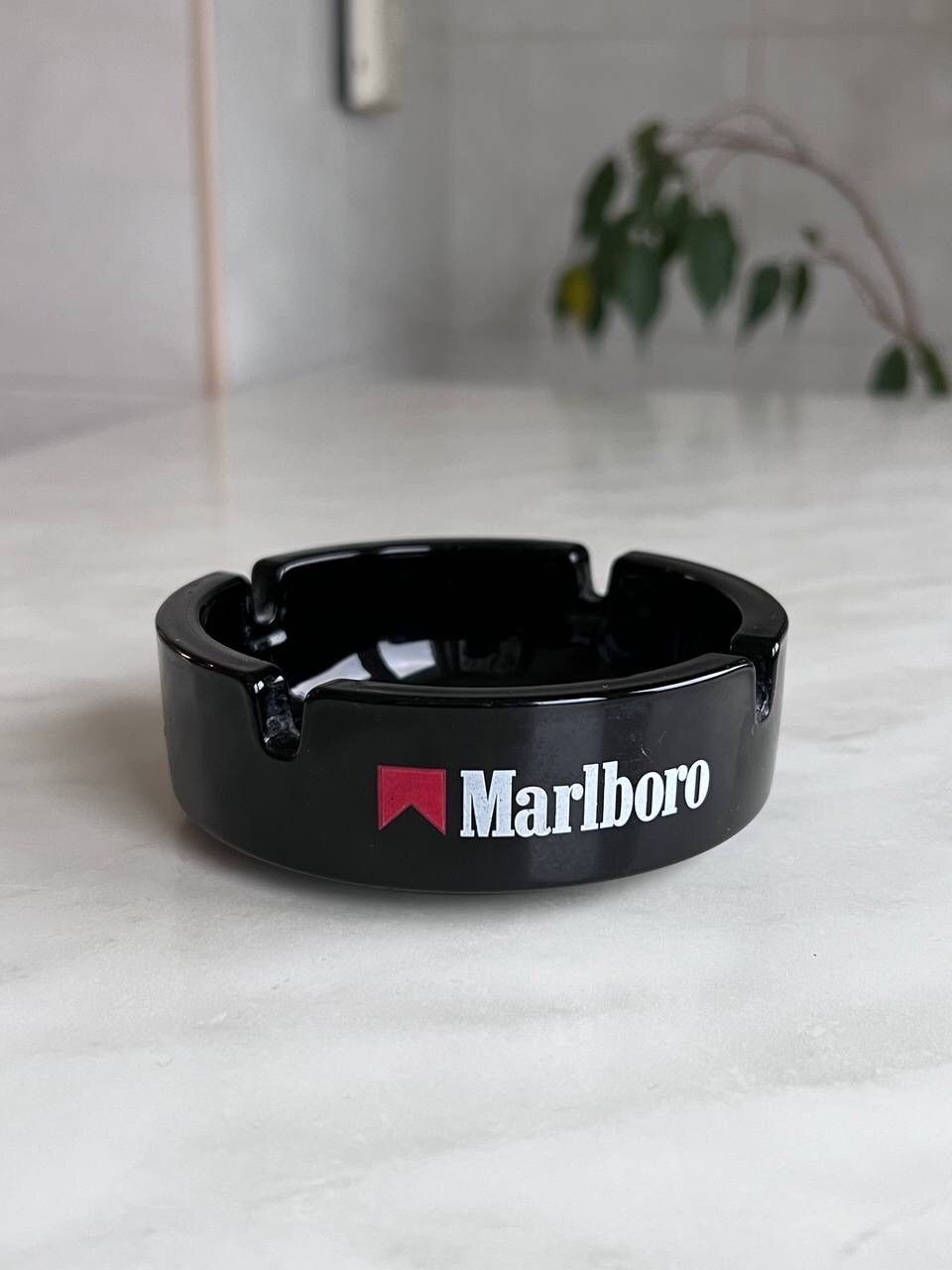 Marlboro × Vintage 1990 Vintage Marlboro Ceramic Ashtray France Retro Rare Size ONE SIZE - 1 Thumbnail