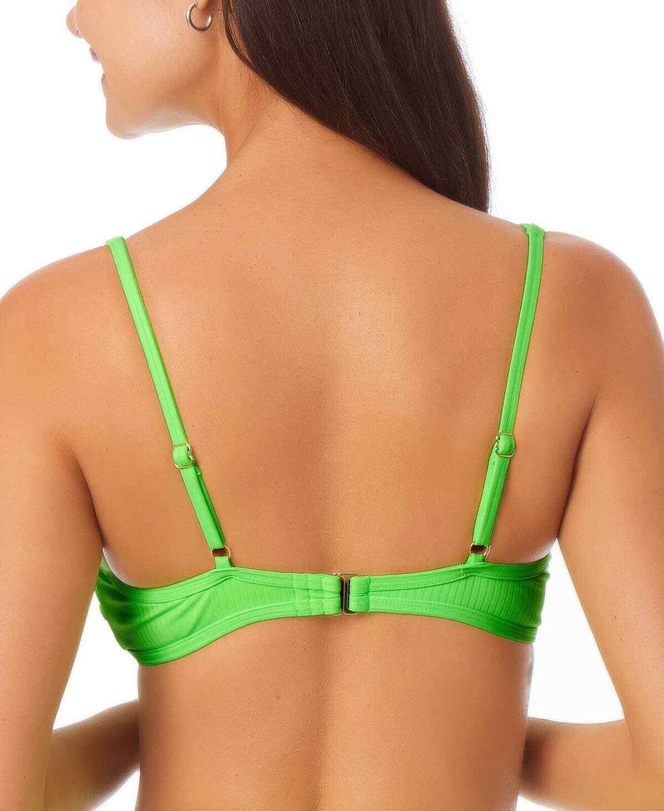 Other California Waves Juniors Bralette Bikini Top - L - Green Size ONE SIZE - 2 Thumbnail