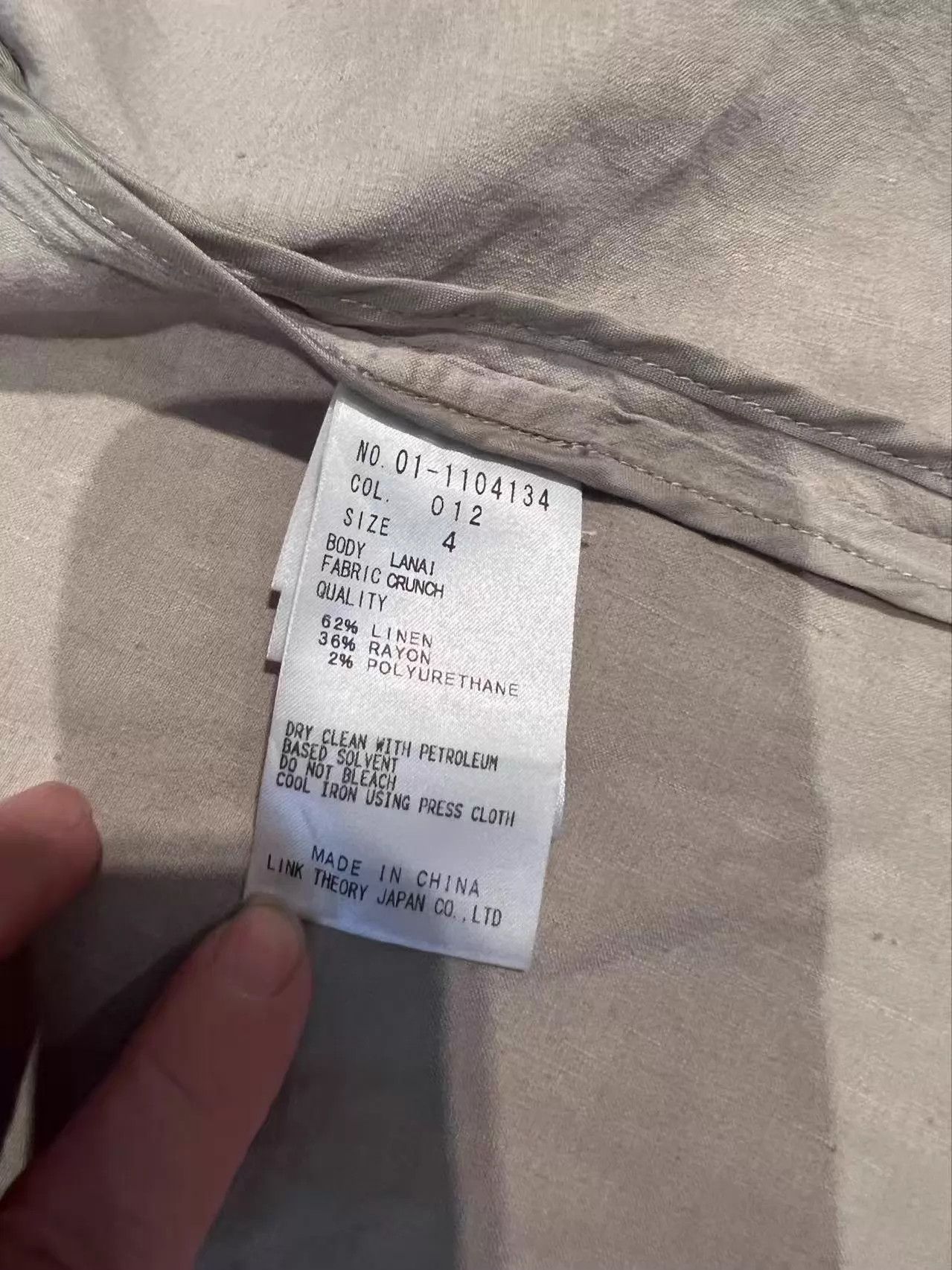 Theory Theory Linen Collarless Jacket & White Chino Set Size4 NWT Size S / US 4 / IT 40 - 7 Thumbnail