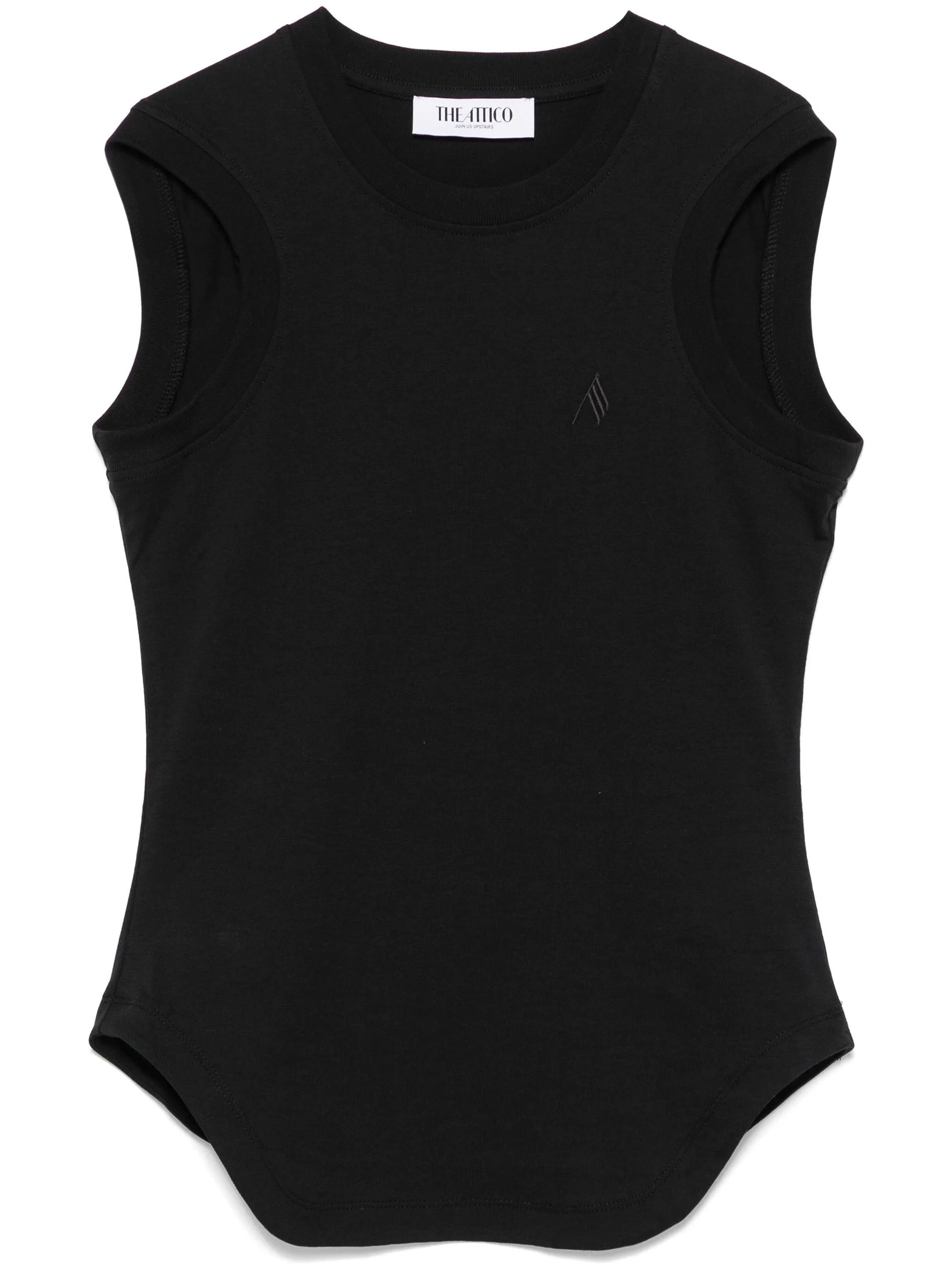 The Attico o1s22i1n0325 Reese Tank Top in Black Size XS / US 0-2 / IT 36-38 - 1 Thumbnail