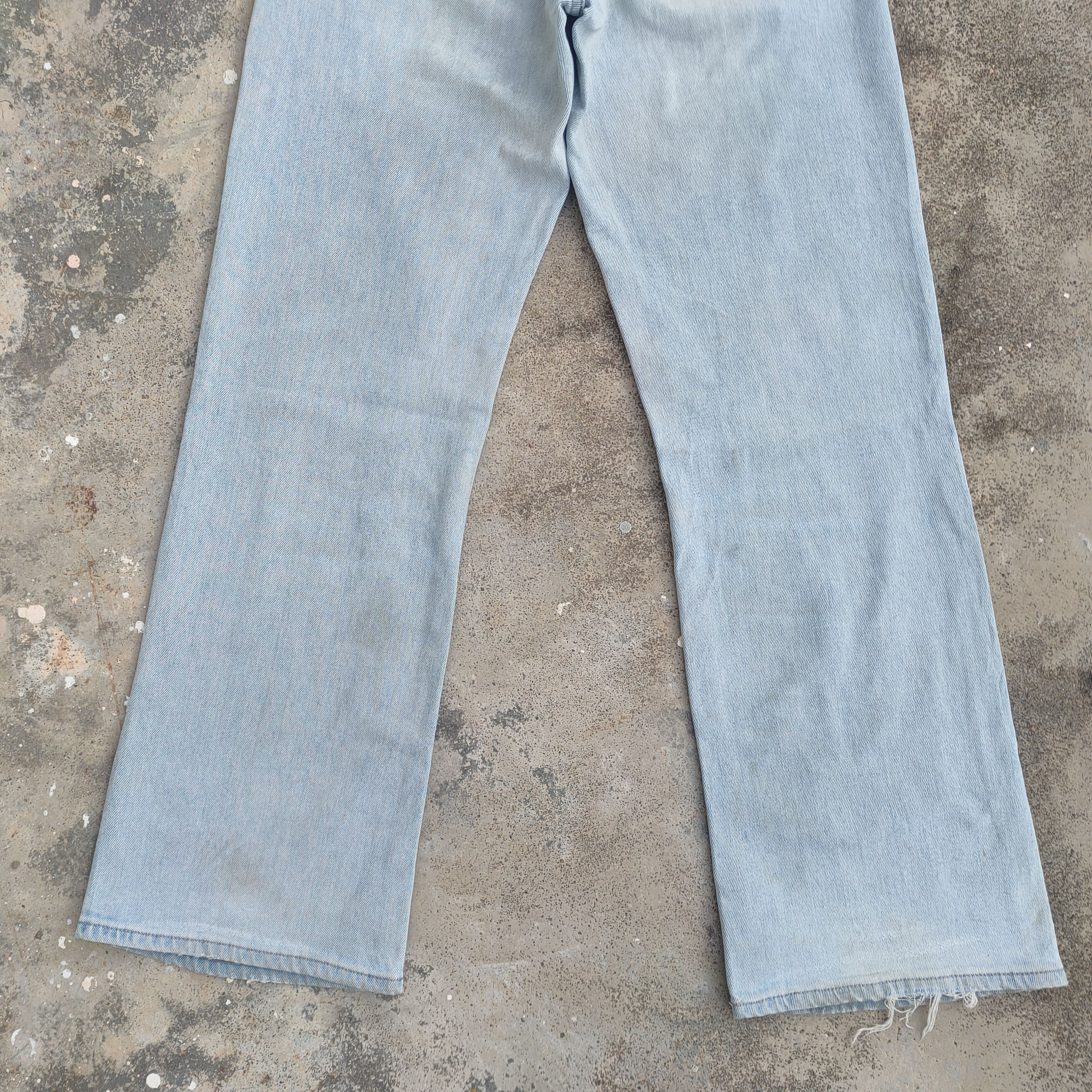 Black Label VINTAGE JAPANESE FADED FLARE JEANS DENIM PANTS Size US 27 - 10 Thumbnail
