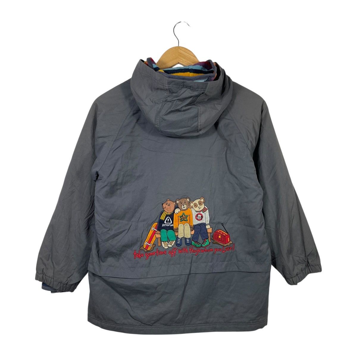 Jean Charles De Castelbajac Vintage Castelbajac Kids Sport Hooded Jacket Bear Graphic Size US S / EU 44-46 / 1 - 4 Thumbnail