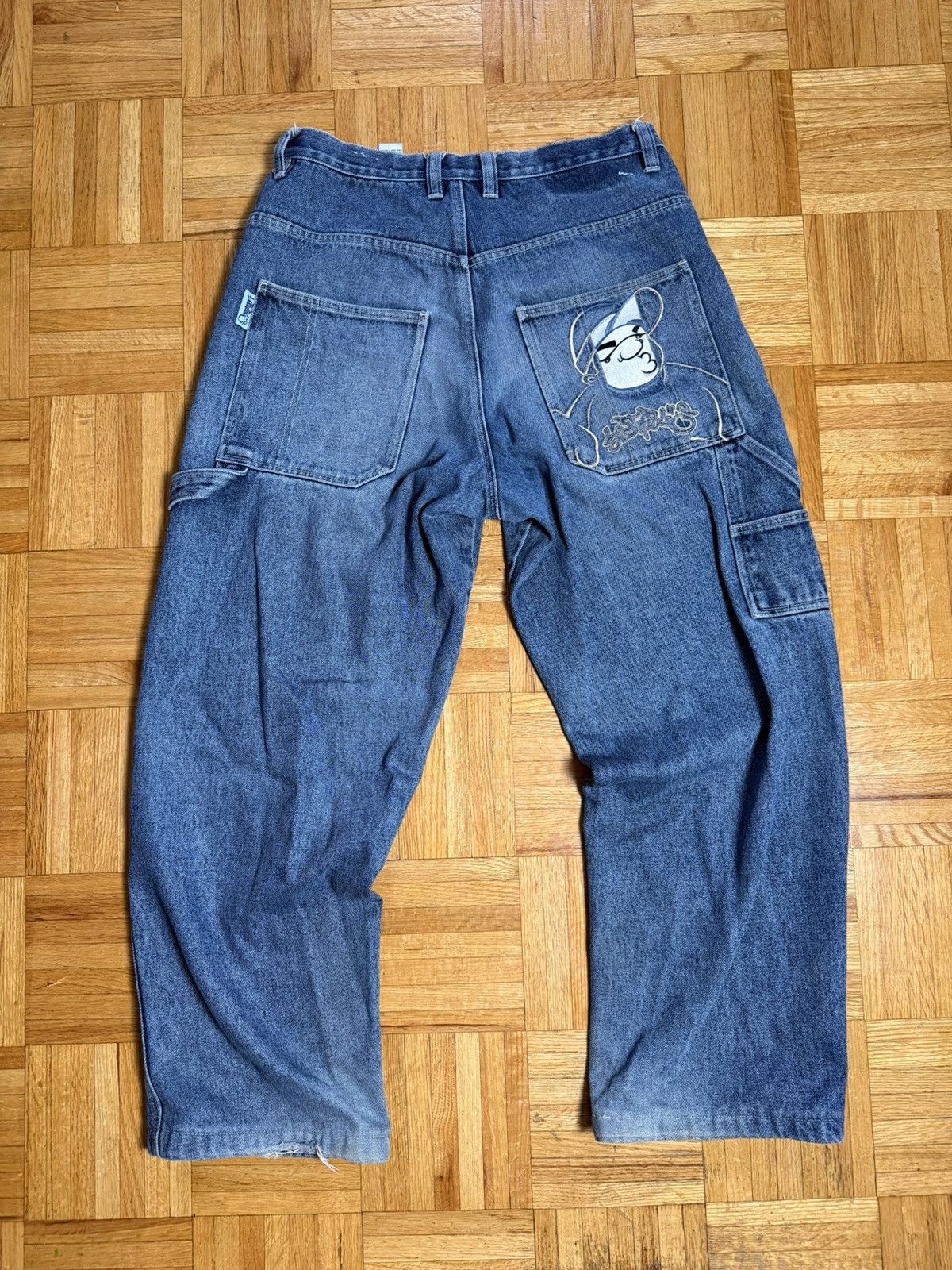 Southpole Y2K Southpale Faded Baggy Carpenter Denim Jeans Size US 34 / EU 50 - 1 Thumbnail