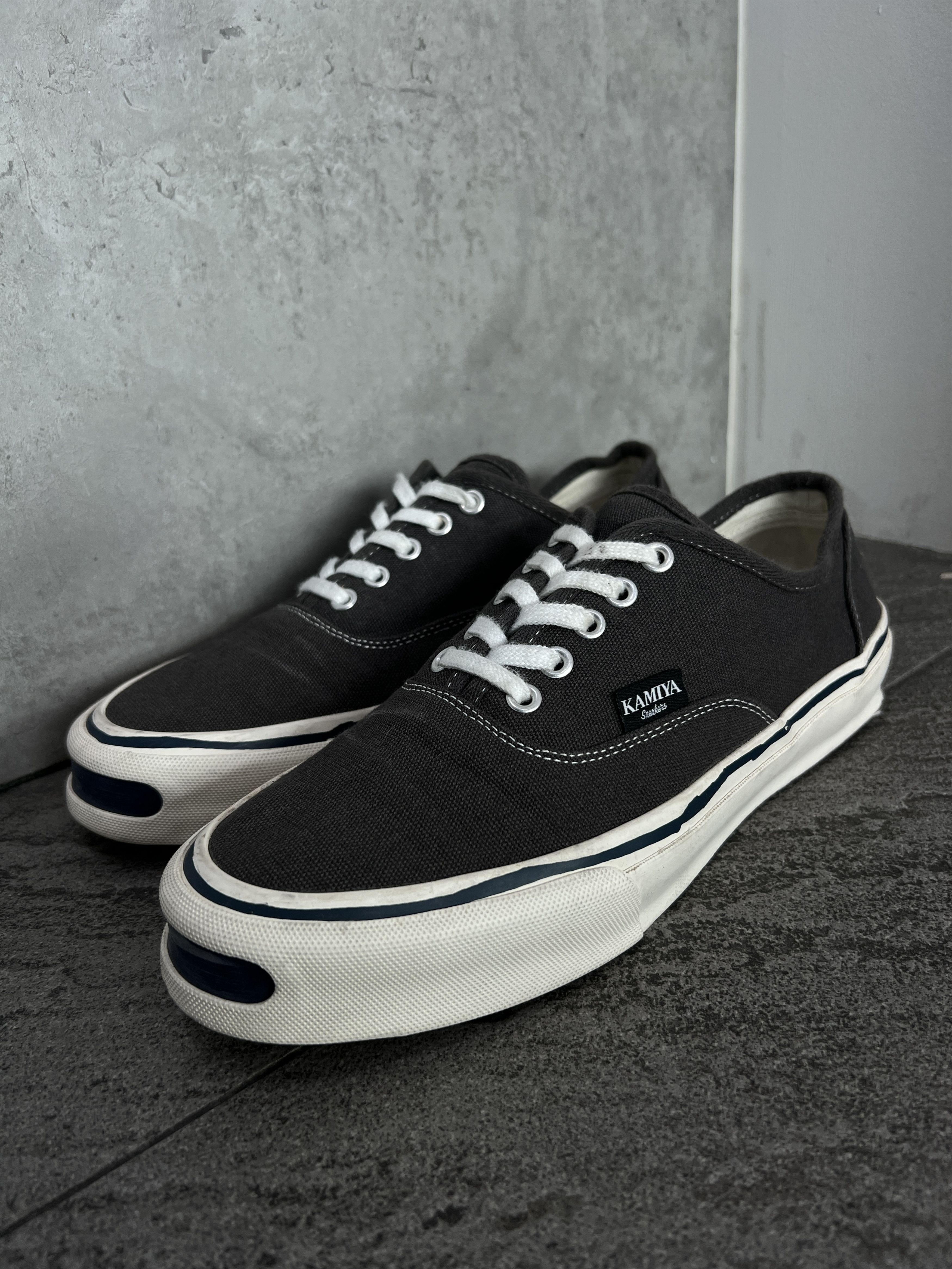 Maison MIHARA YASUHIRO Kamiya Canvas Sneakers Grey Low Top US10 EU43 Size US 10 / EU 43 - 6 Thumbnail