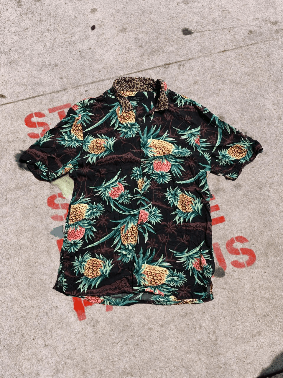 Allsaints ALLSAINTS Men’s Short Sleeve Shirt Casual Fit Size US M / EU 48-50 / 2 - 1 Thumbnail