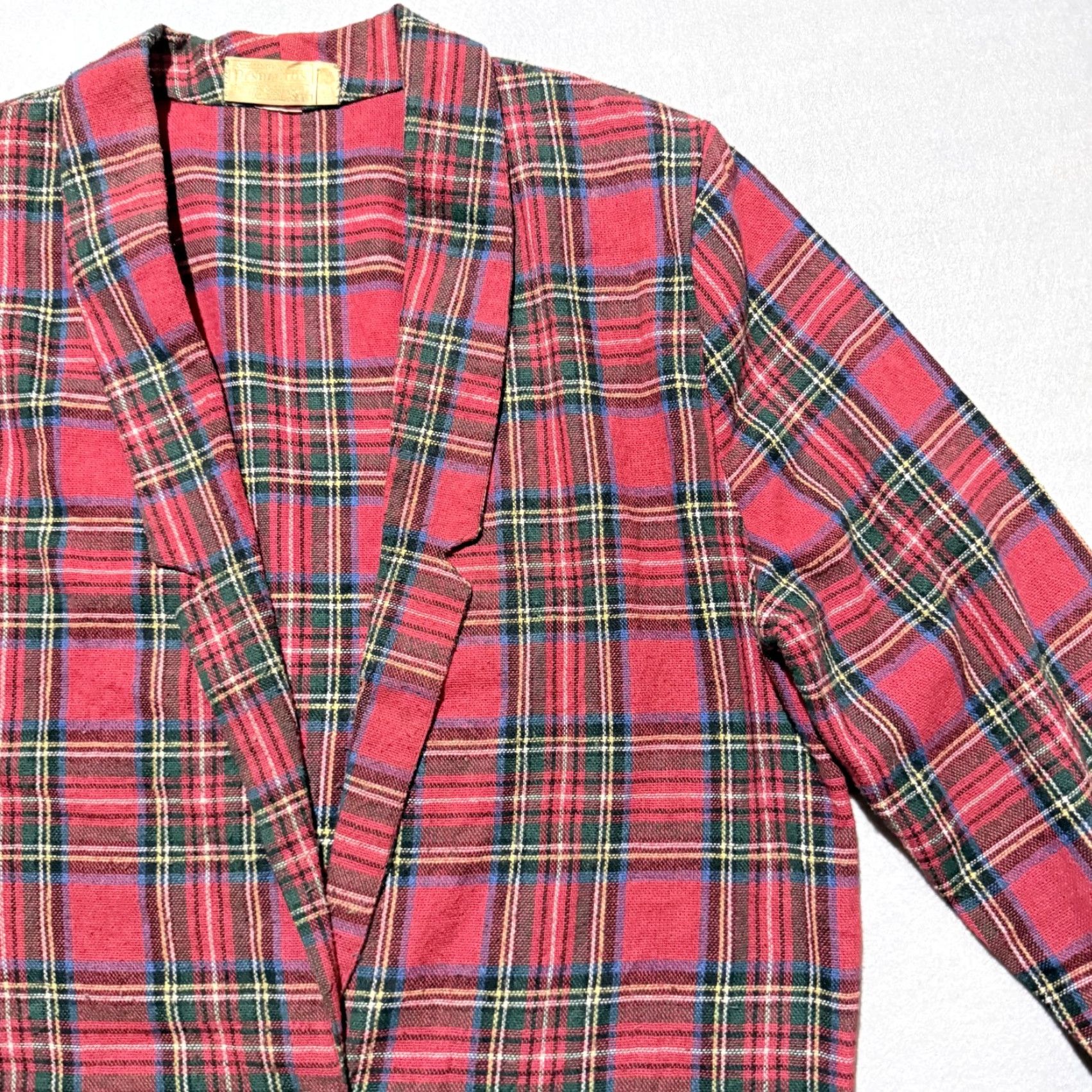 Pendleton VINTAGE Pendleton Blazer Womens Wool Plaid 1-Button Jacket Red Green 16 Size XXL / US 16-18 / IT 52-54 - 7 Thumbnail