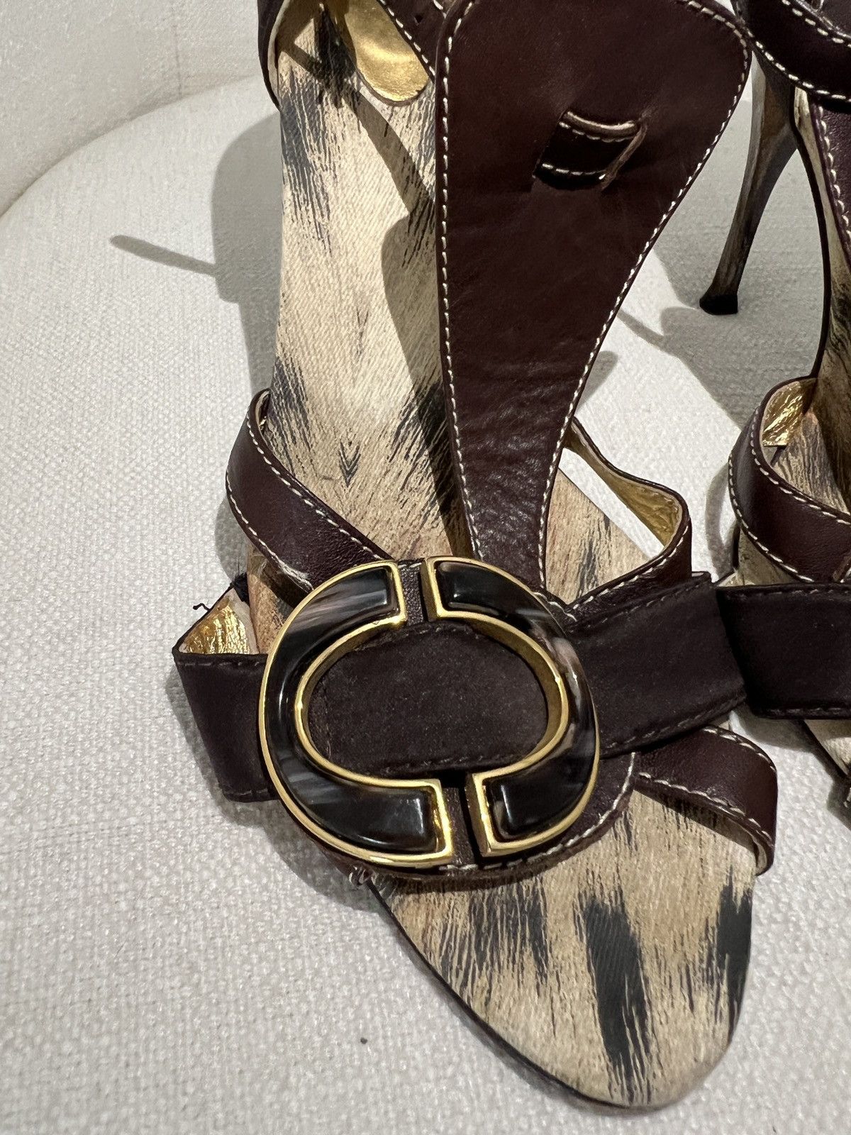 Just Cavalli Just Cavalli Animal Print Stiletto Heels Size US 9 / IT 39 - 5 Thumbnail