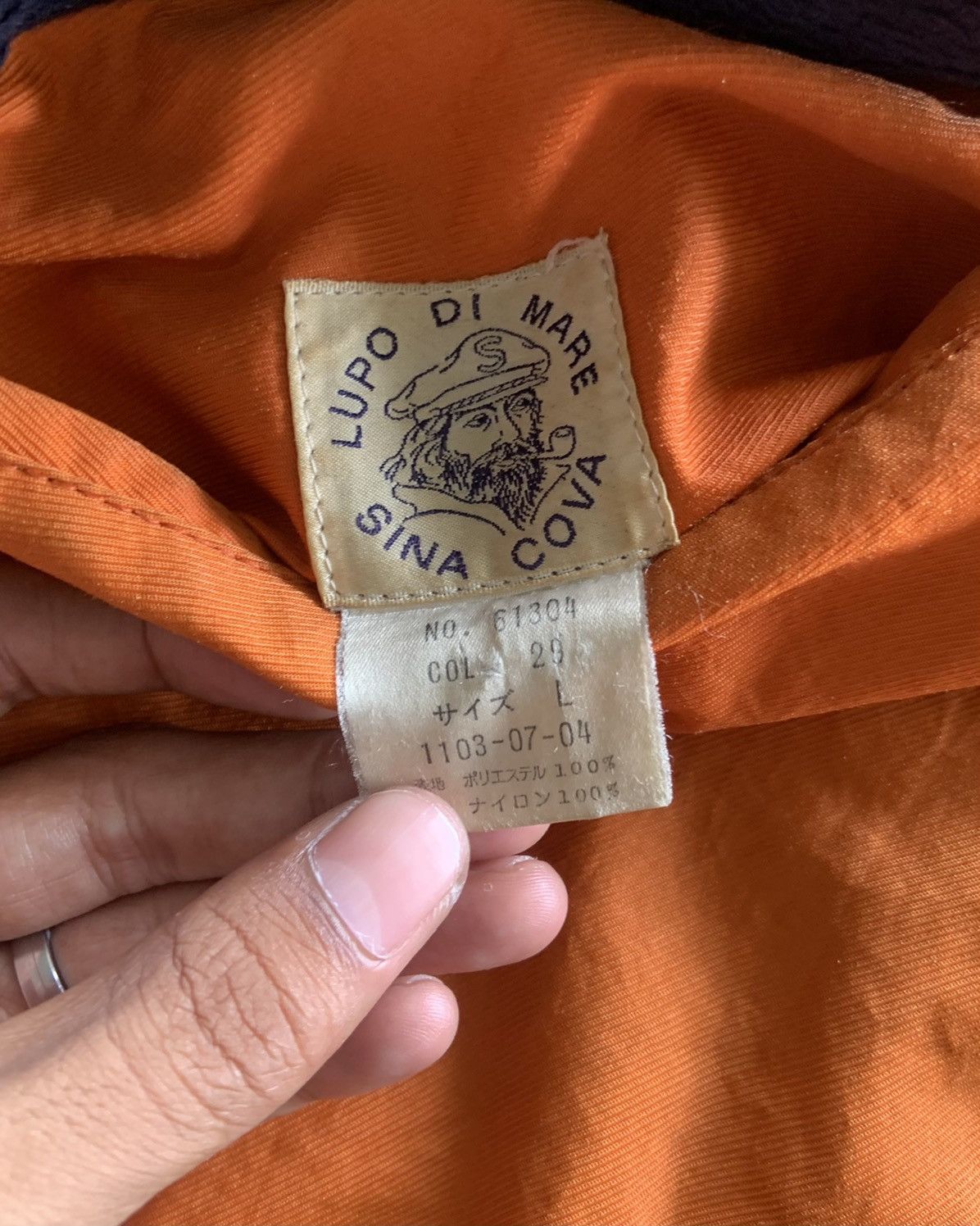 If Six Was Nine × Japanese Brand × Le Grande Bleu (L.G.B.) 1990s Lupo Di Mare Sina Cova Reversible Flight Bomber Jacket Size US M / EU 48-50 / 2 - 4 Thumbnail